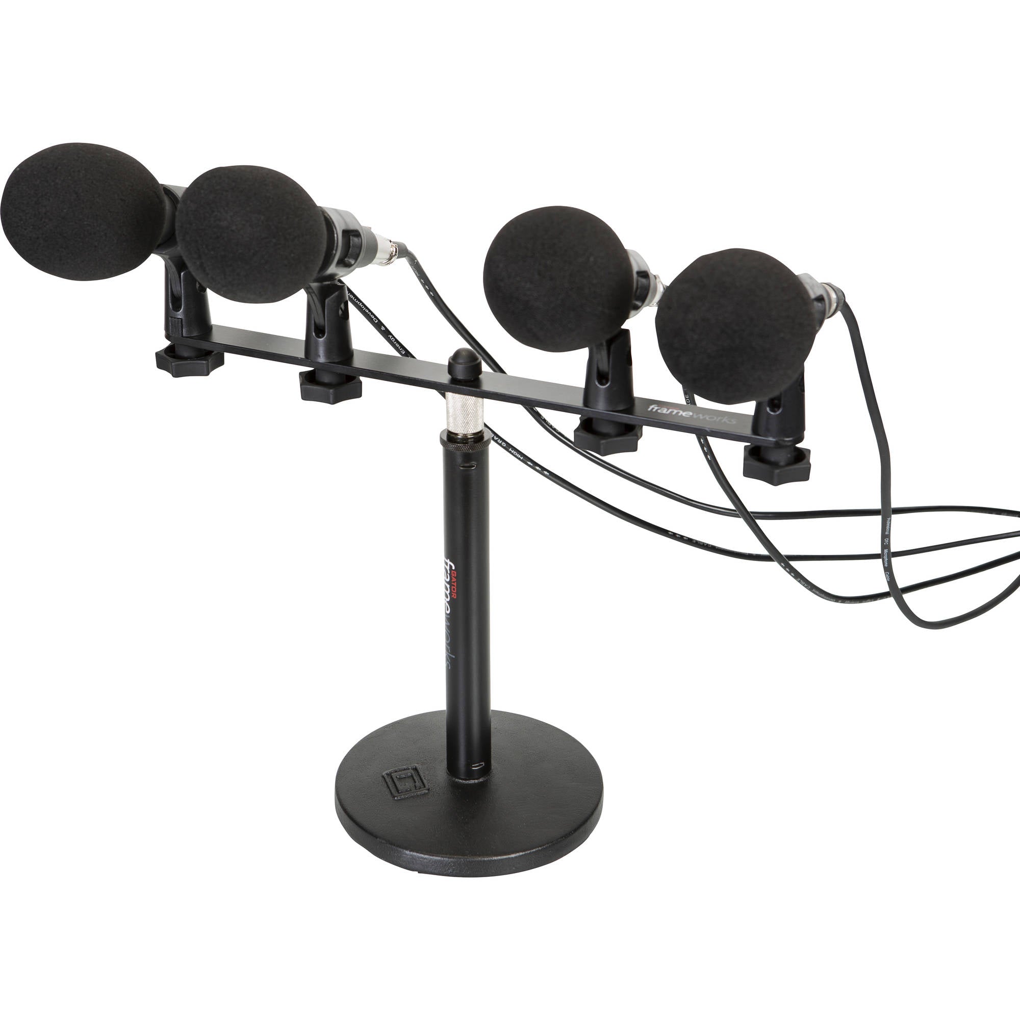 Gator Frameworks GFWMIC1TO4 Mic Mount Bar for 1-4 Microphones