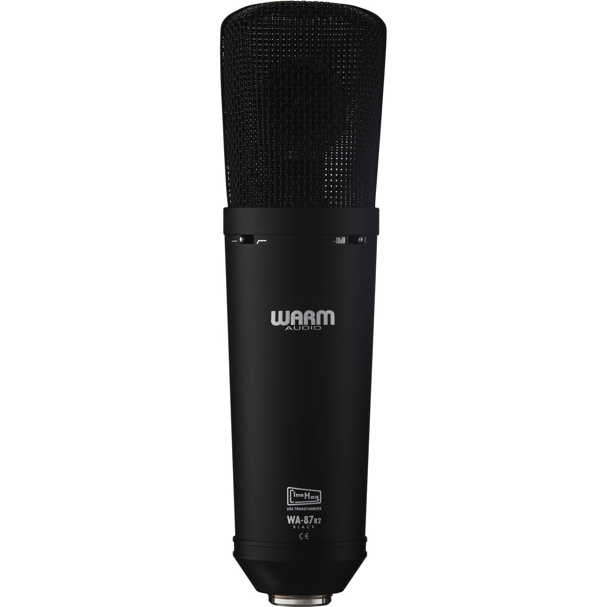Warm Audio WA-87 R2 Large-Diaphragm Multi-Pattern Condenser Microphone (Black)