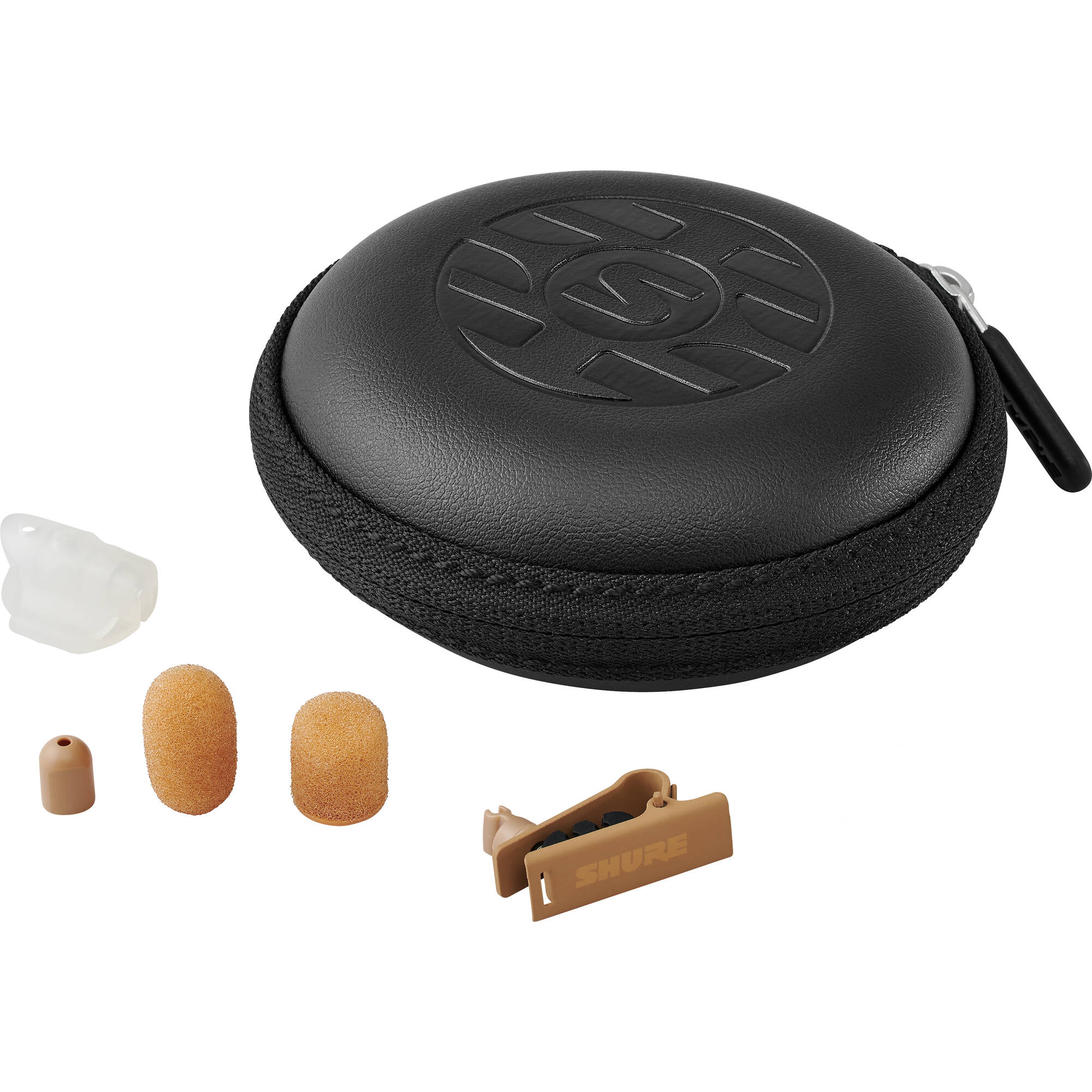 Shure DL4 DuraPlex Omnidirectional Miniature Lavalier Microphone (Cocoa, 3-Pin LEMO)