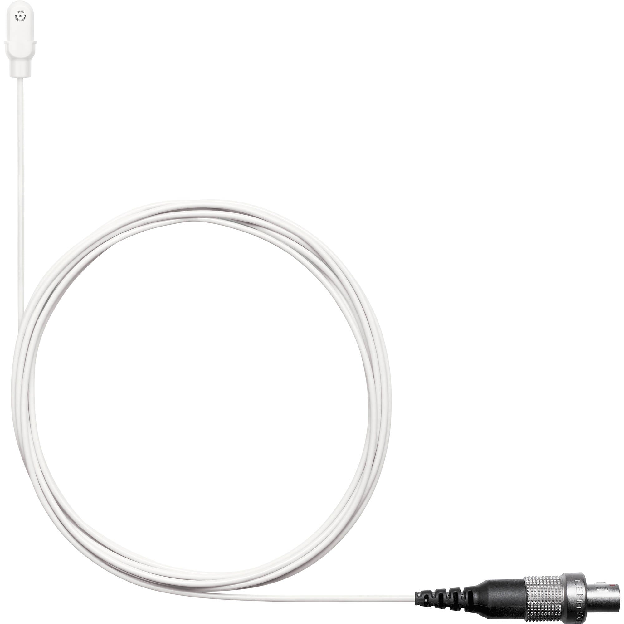 Shure DL4 DuraPlex Omnidirectional Miniature Lavalier Microphone (White, 3-Pin LEMO)