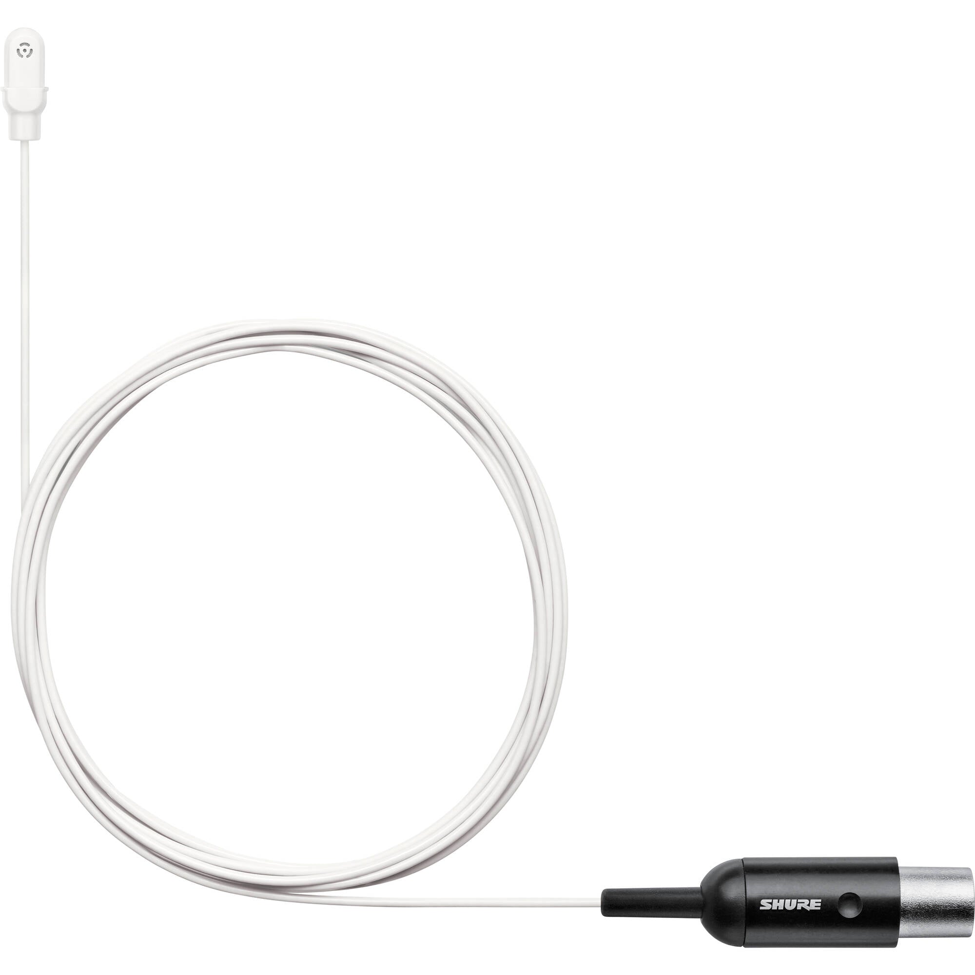 Shure DL4 DuraPlex Omnidirectional Miniature Lavalier Microphone (White, TA4F)