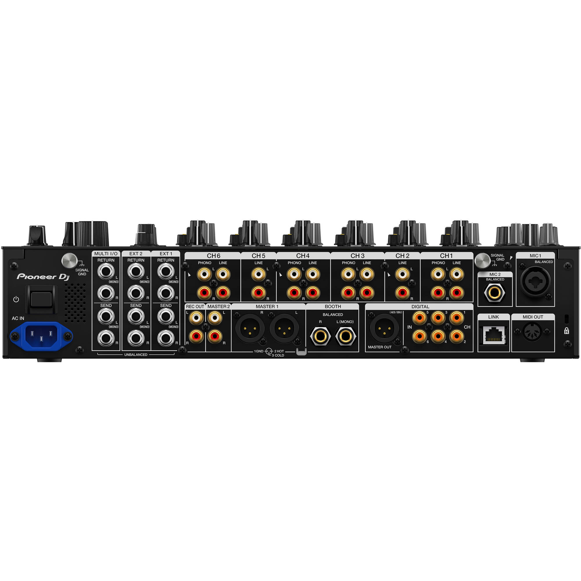 Pioneer DJ DJM-V10-LF 6-Channel Professional DJ Mixer (Black)