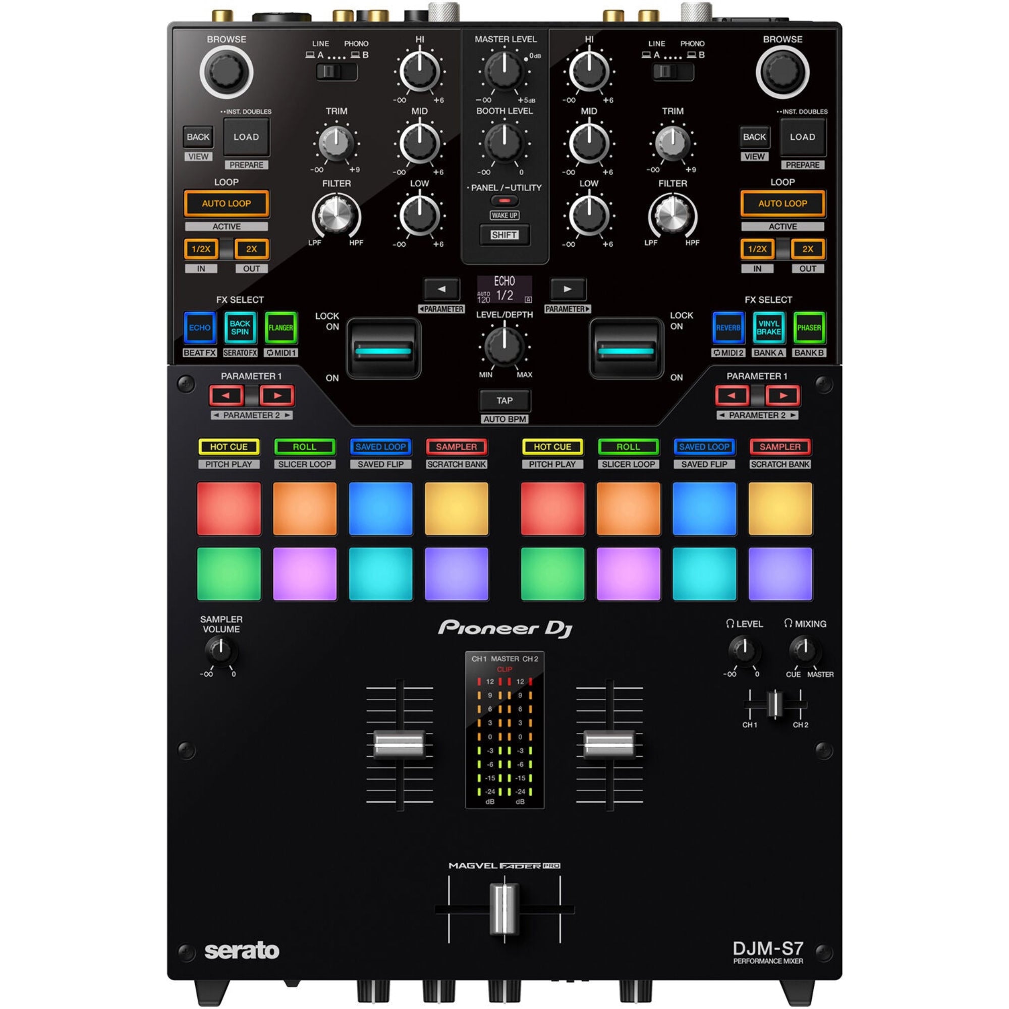 Pioneer DJ DJM-S7 2-Channel DJ Battle Mixer