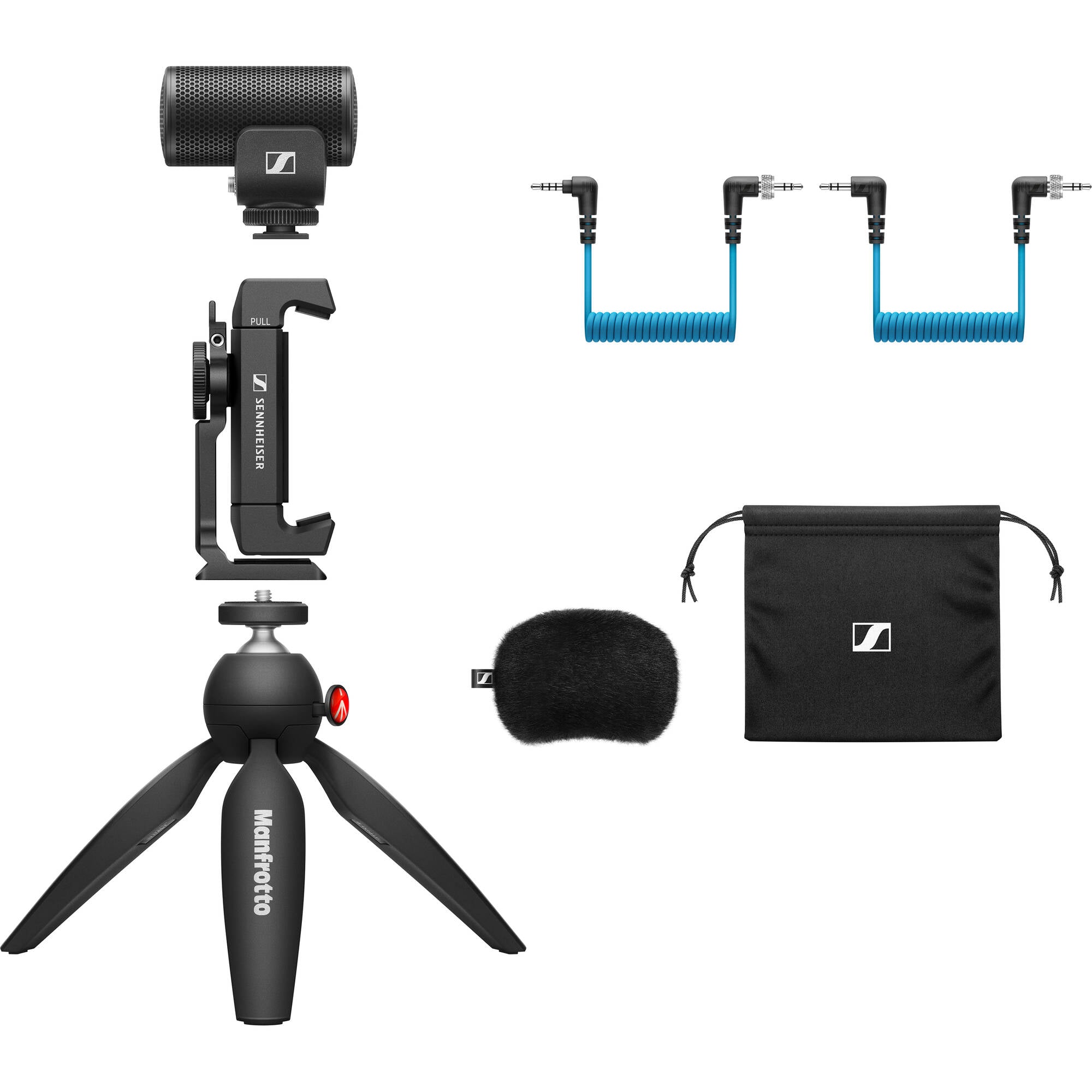 Sennheiser MKE 200 Mobile Kit Ultracompact Camera-Mount Directional Microphone with Recording Bundle