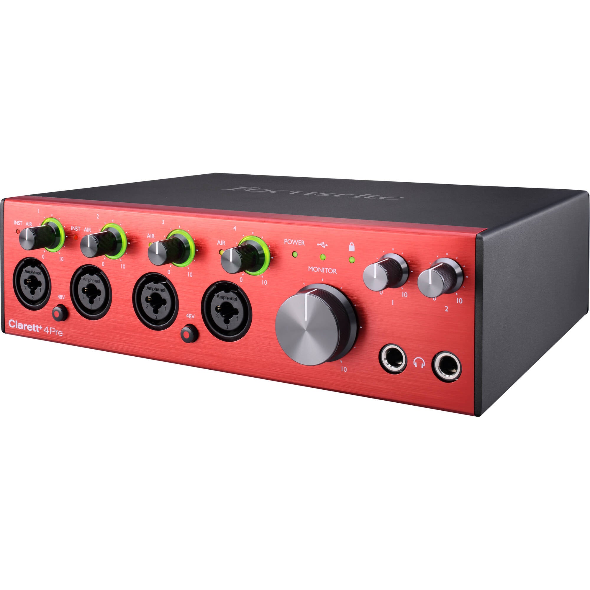 Focusrite Clarett+ 4Pre Desktop 18x8 USB Type-C Audio/MIDI Interface