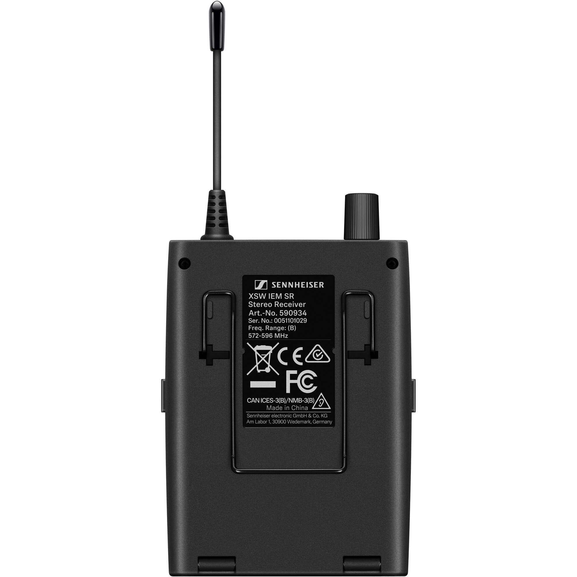 Sennheiser XSW IEM EK Stereo Bodypack Wireless Receiver with IE 4 Earphones (A: 476-500 MHz)