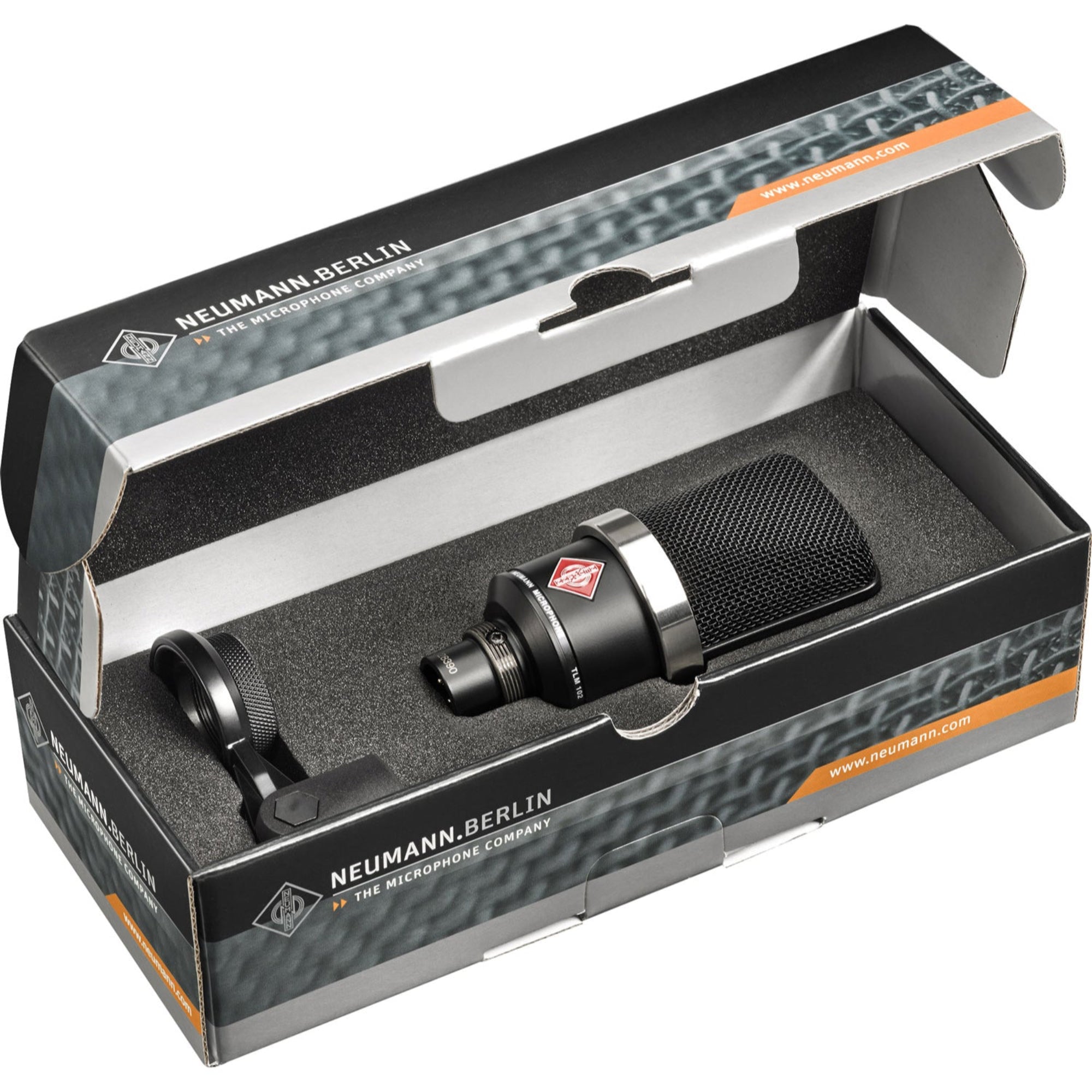 Neumann TLM 102 BK Large-Diaphragm Studio Condenser Microphone (Black)