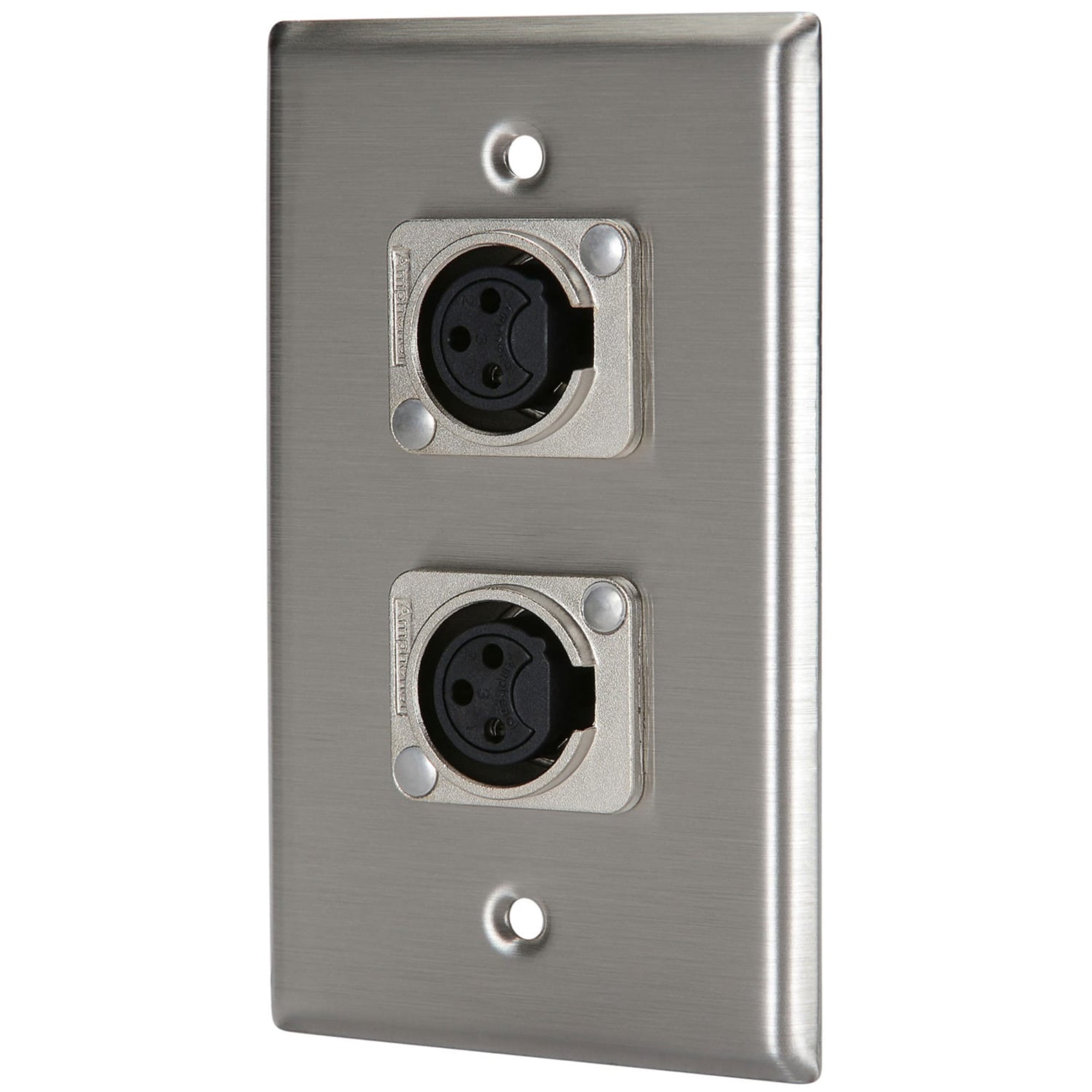 RapcoHorizon Pro Co WP1043 Dual Latchless Female XLR Wallplate