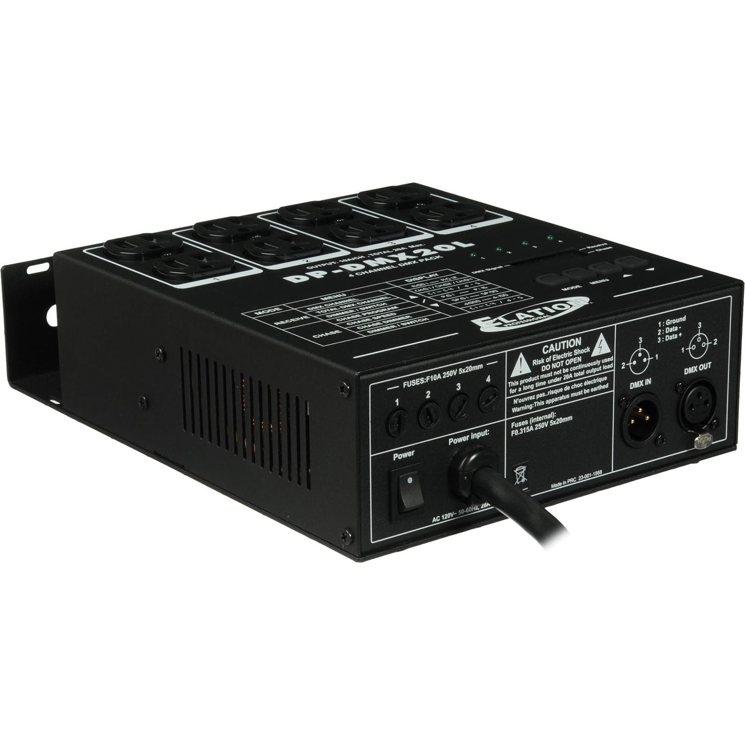 American DJ DP-DMX20L 4-Channel DMX Dimmer Pack