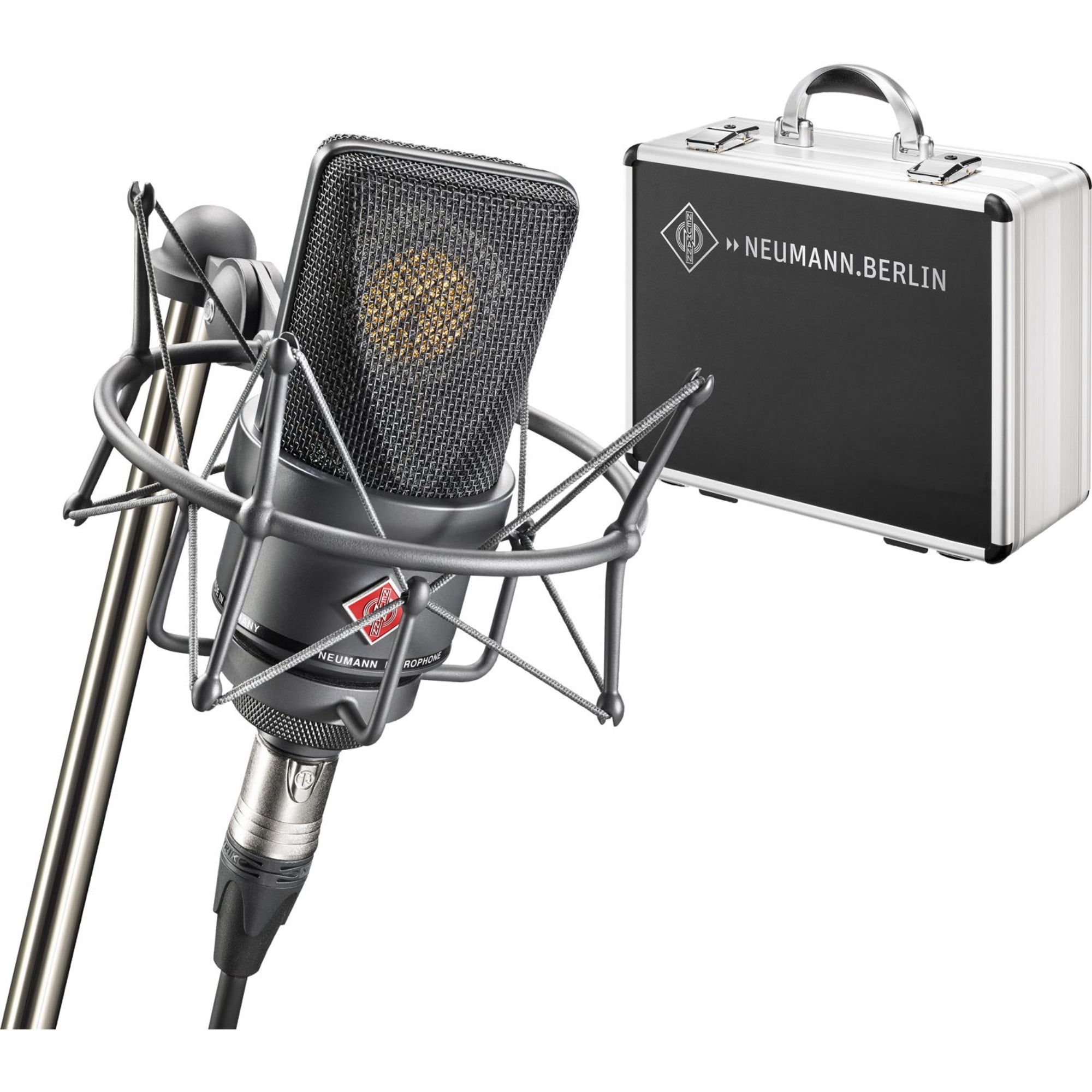 Neumann TLM 103 Large-Diaphragm Cardioid Condenser Studio Microphone (Mono Set, Black)