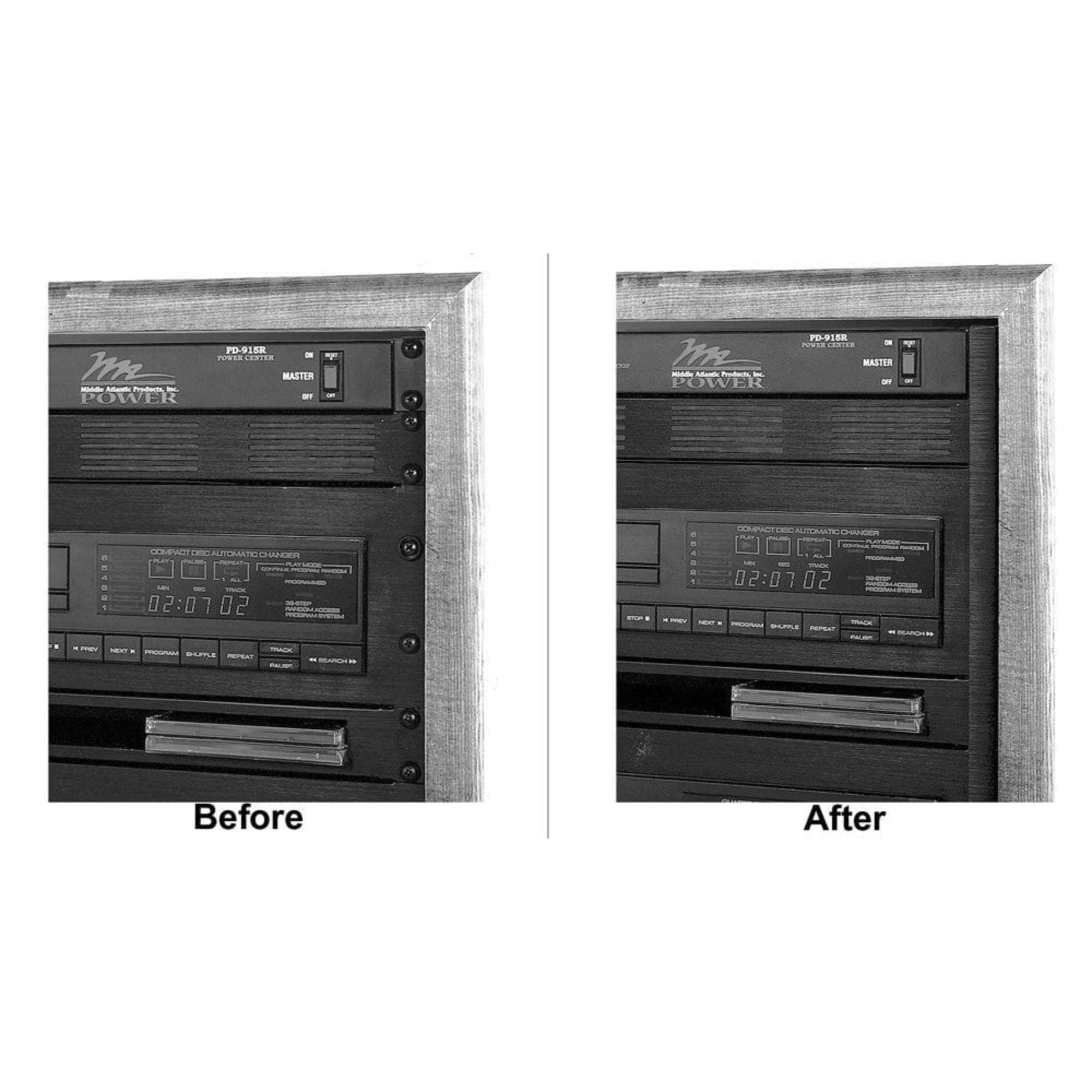 Middle Atlantic TA Trim Strip 45U (Black Brushed and Anodized)