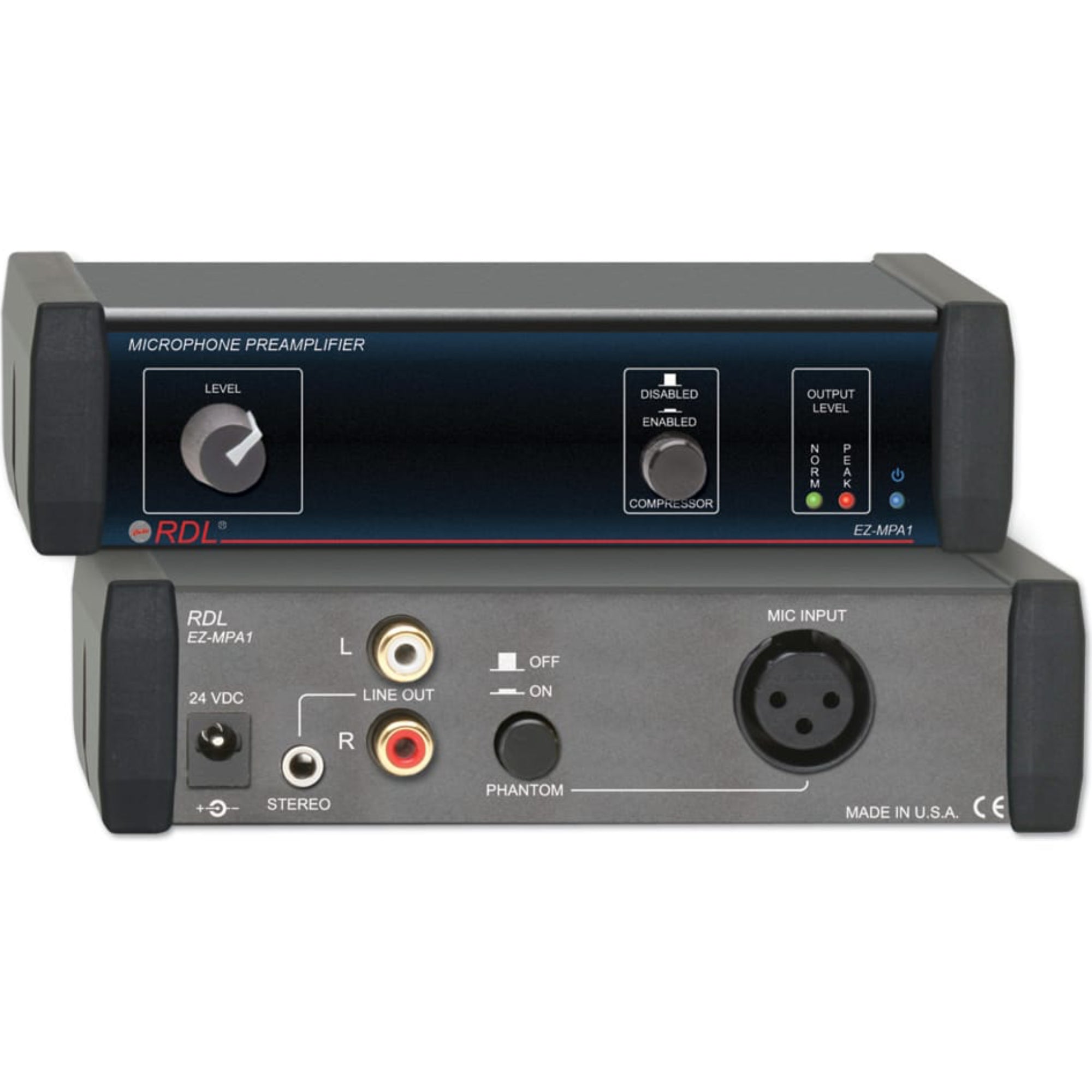 RDL EZ-MPA1X Microphone Preamplifier (Worldwide Power Supply)