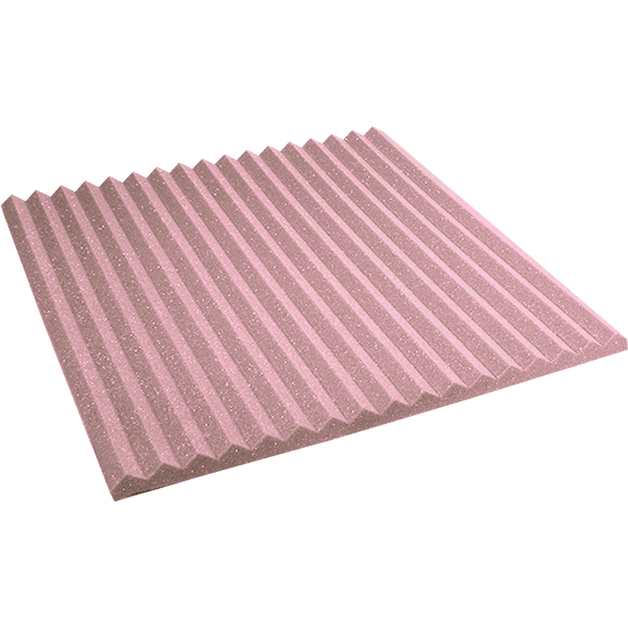 Performance Audio 24" x 24" x 1" Wedge Acoustic Foam Panel (Rosy Beige, 12 Pack)