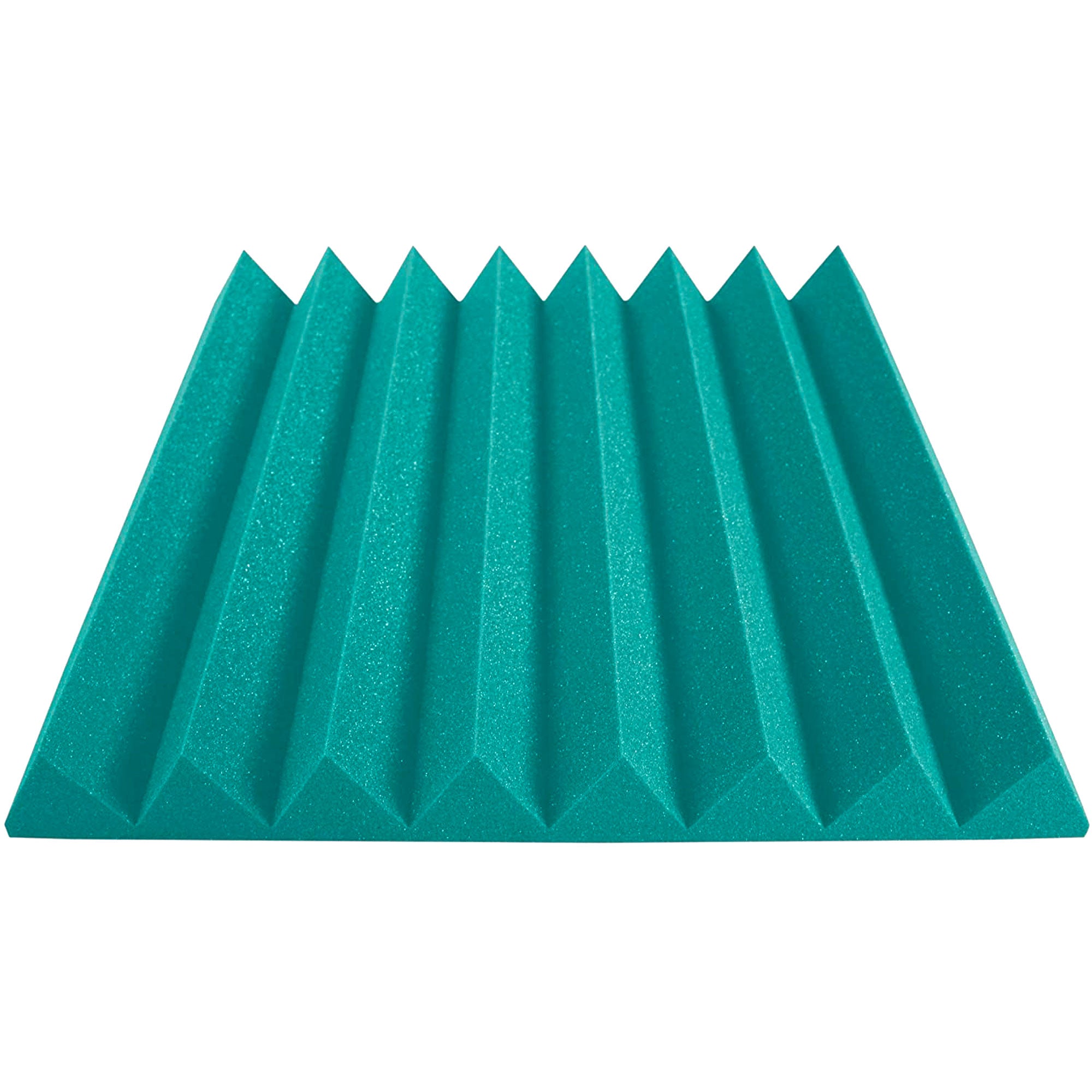 Performance Audio 24" x 24" x 3" Wedge Acoustic Foam Panel (Teal, 12 Pack)