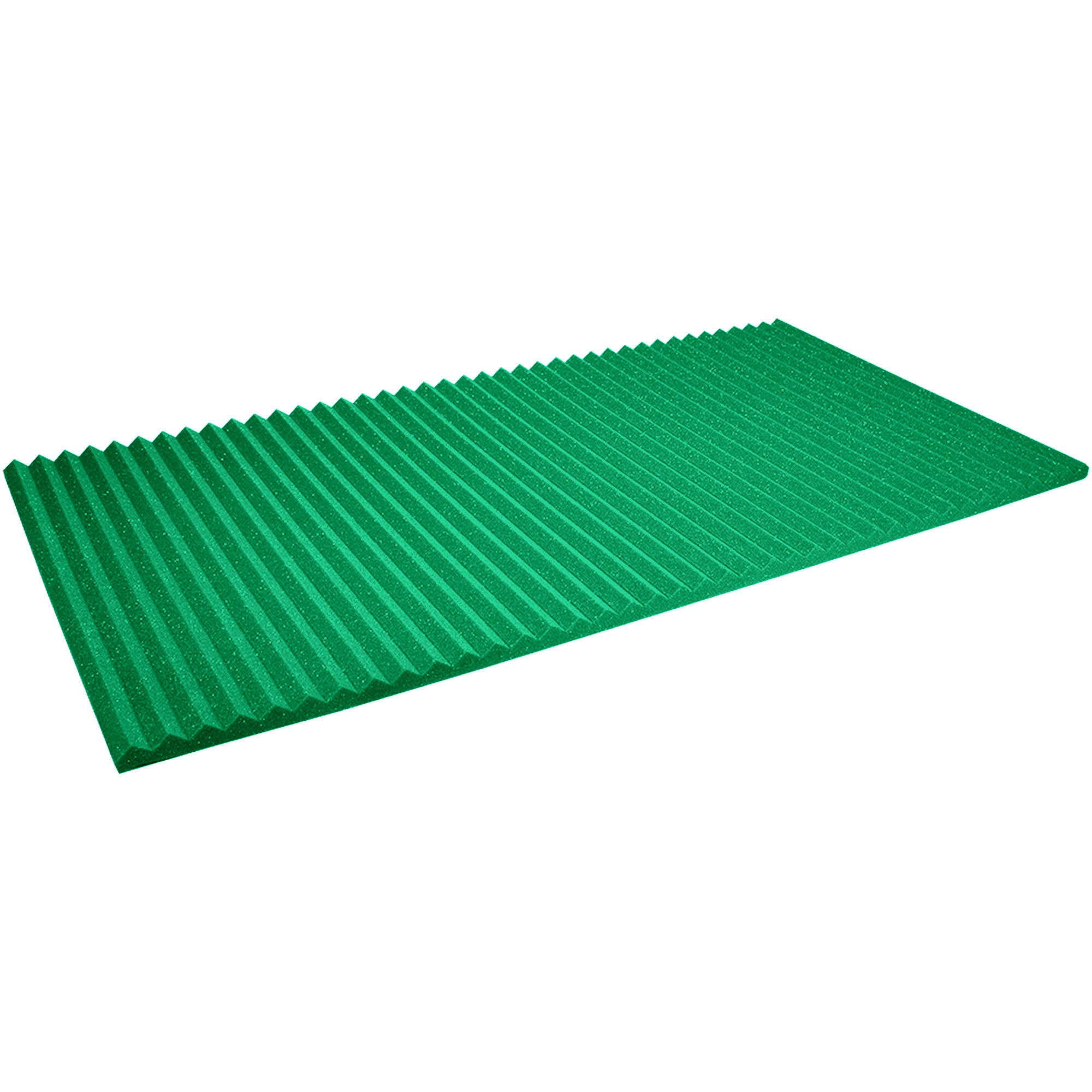 Performance Audio 24" x 48" x 1" Wedge Acoustic Foam Panel (Kelly Green, 6 Pack)