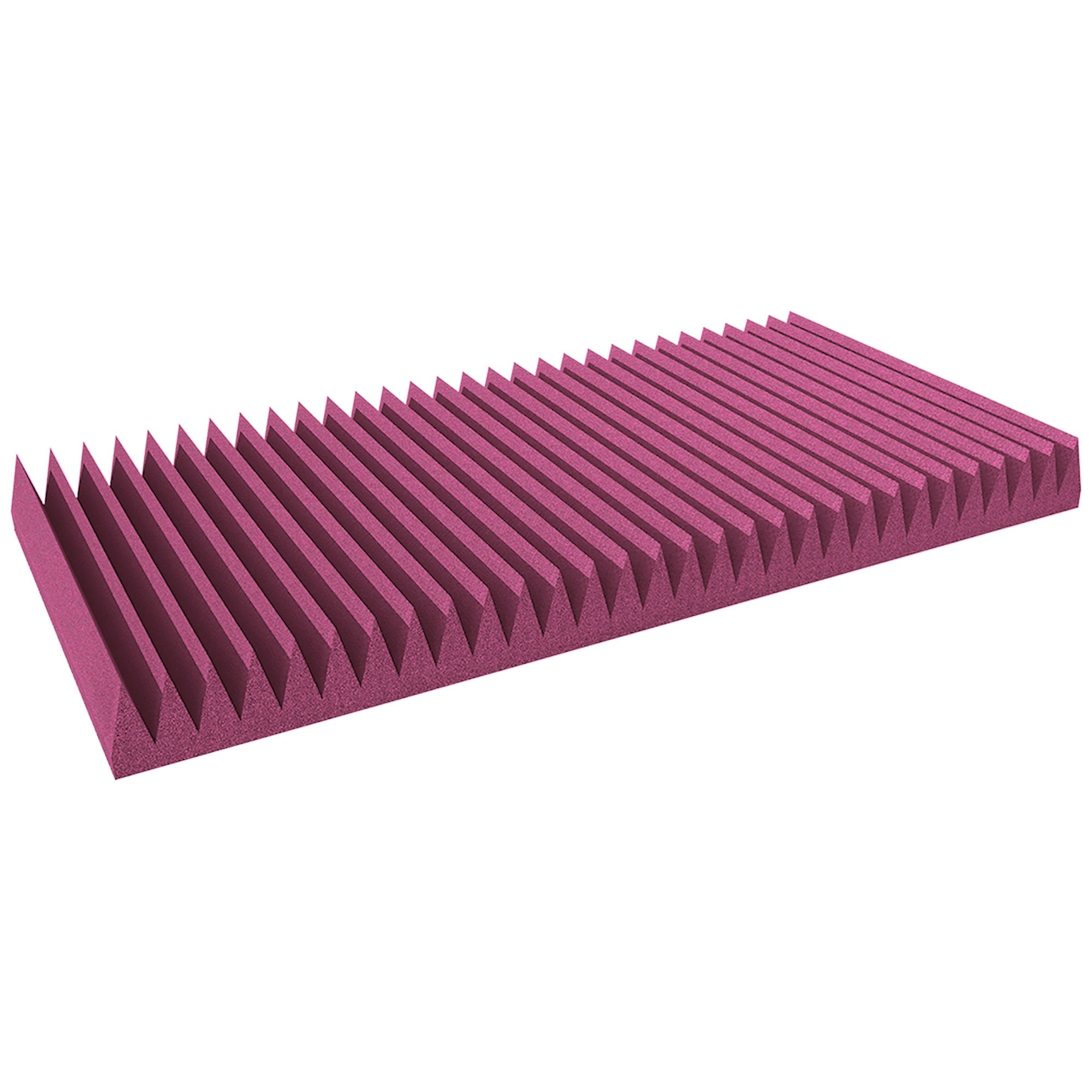 Performance Audio 24" x 48" x 4" Wedge Acoustic Foam Panel (Plum, 6 Pack)