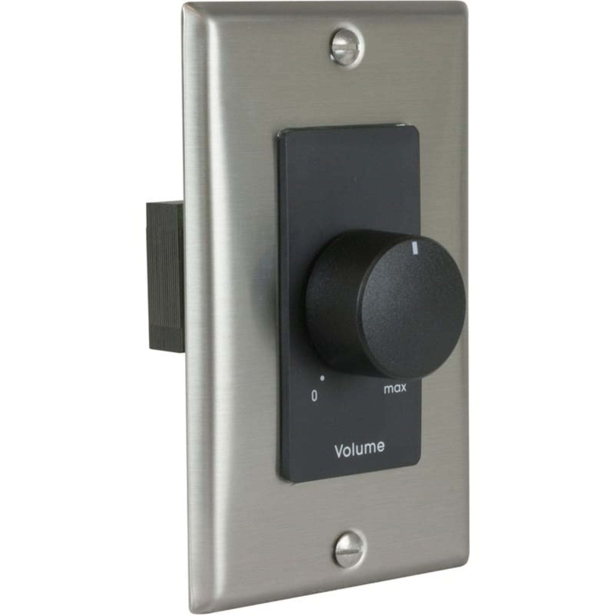 Lowell 25LVC-DSB Single Gang 25W Volume Attenuator (Decora Stainless & Black)