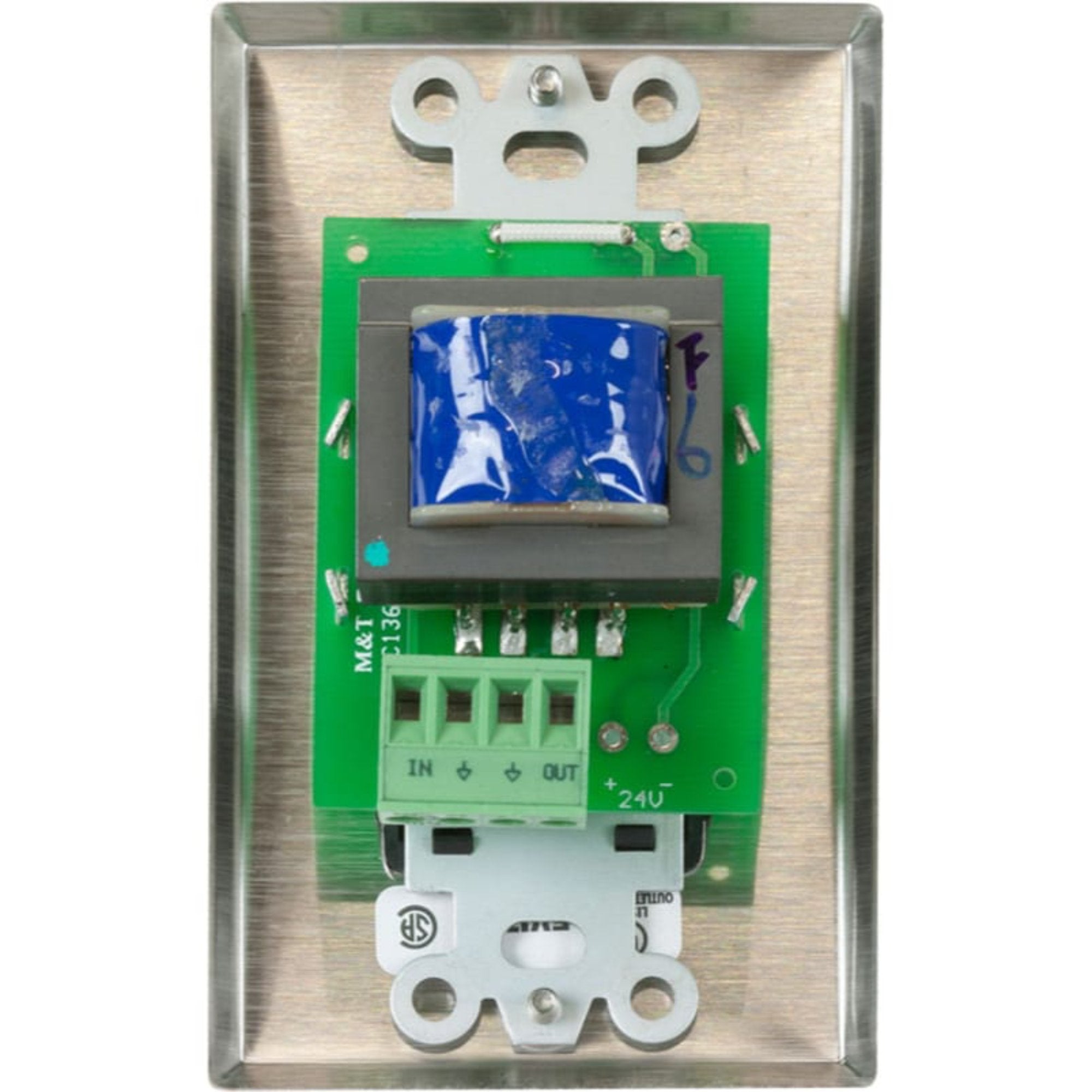 Lowell 25LVC-DSB Single Gang 25W Volume Attenuator (Decora Stainless & Black)