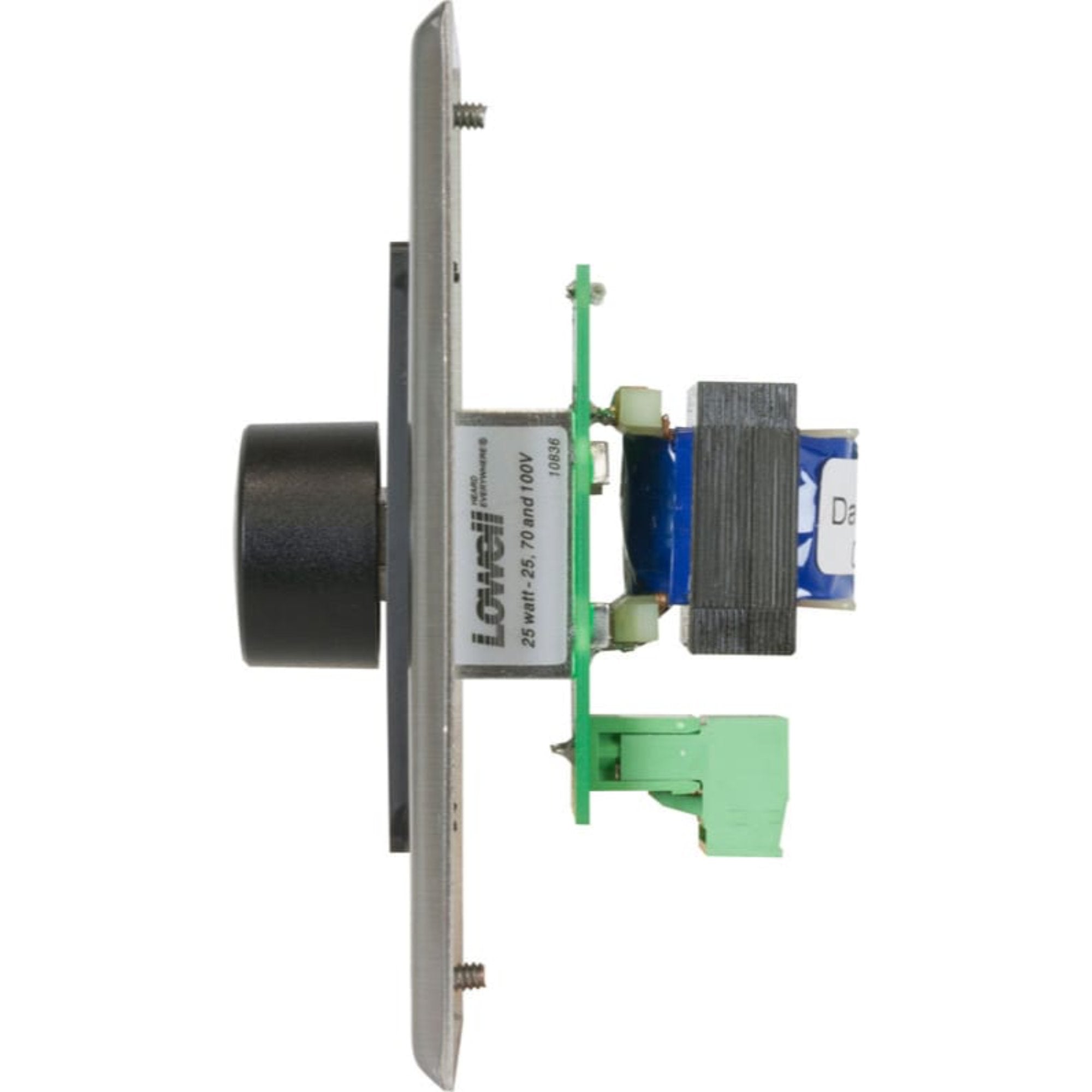 Lowell 25LVC-DSB Single Gang 25W Volume Attenuator (Decora Stainless & Black)