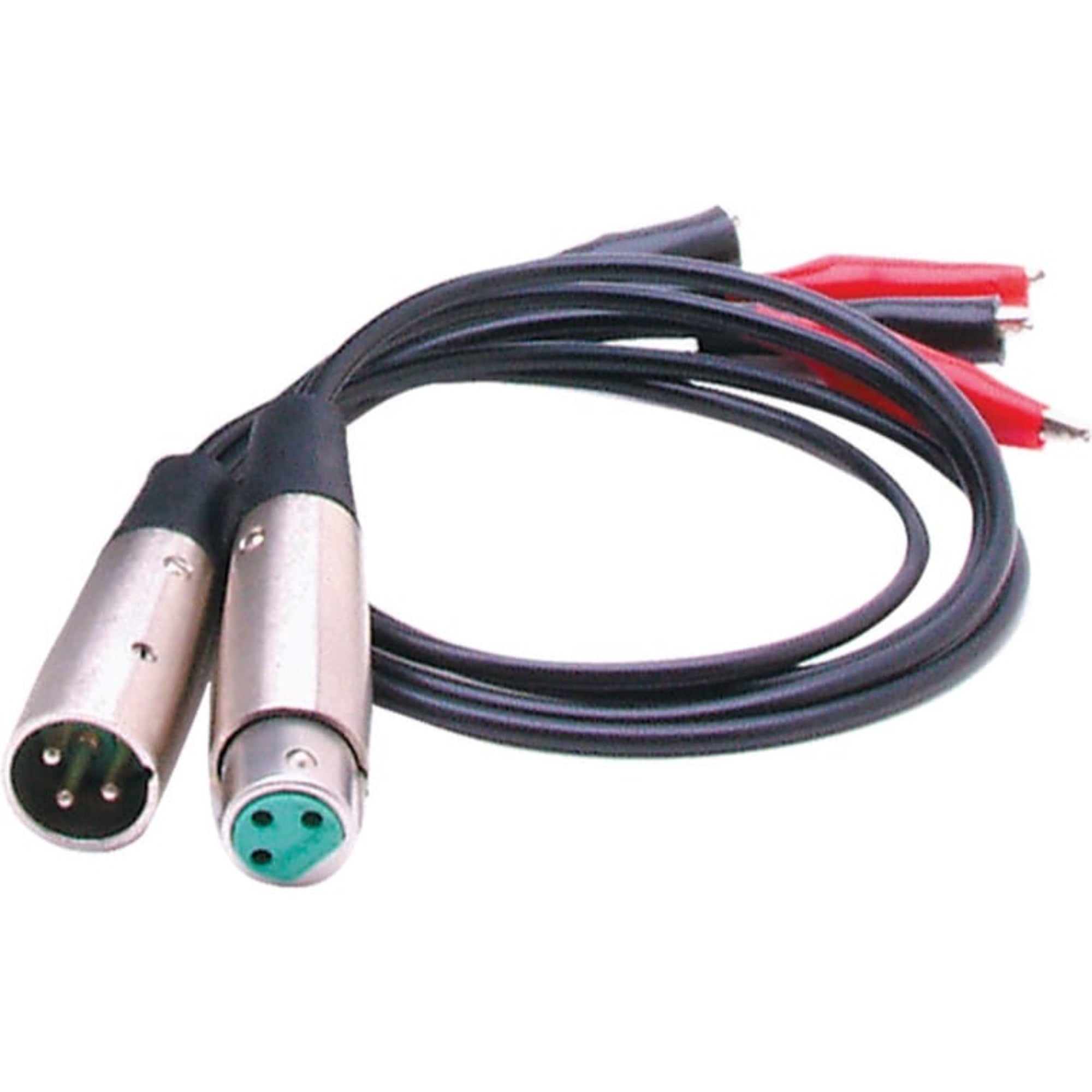 RDL PT-TLS2 Replacement Test Lead Set (Male XLR & Clip Leads)