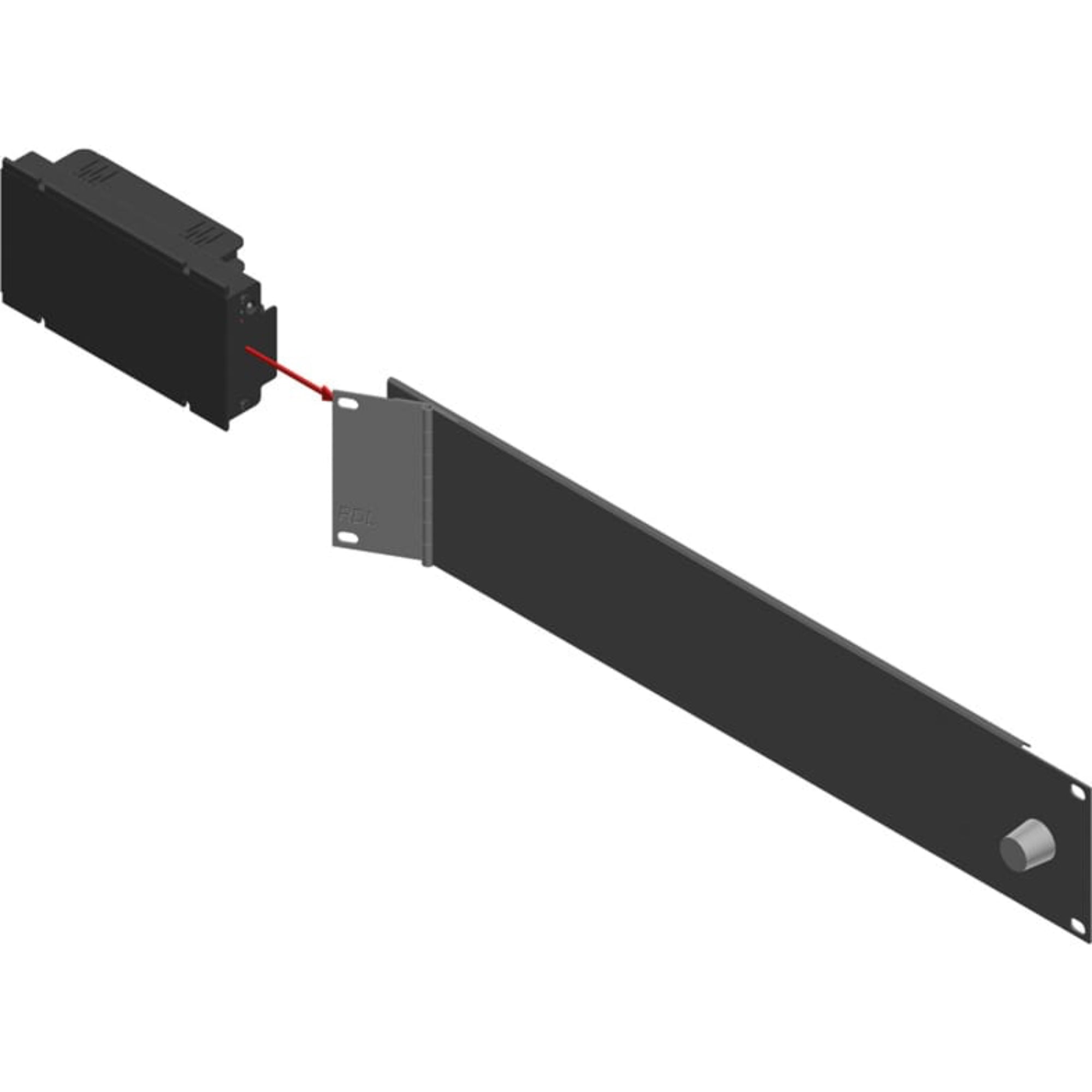 RDL FP-RRAH Rack Adapter FLAT-PAK Series 19" Hinged