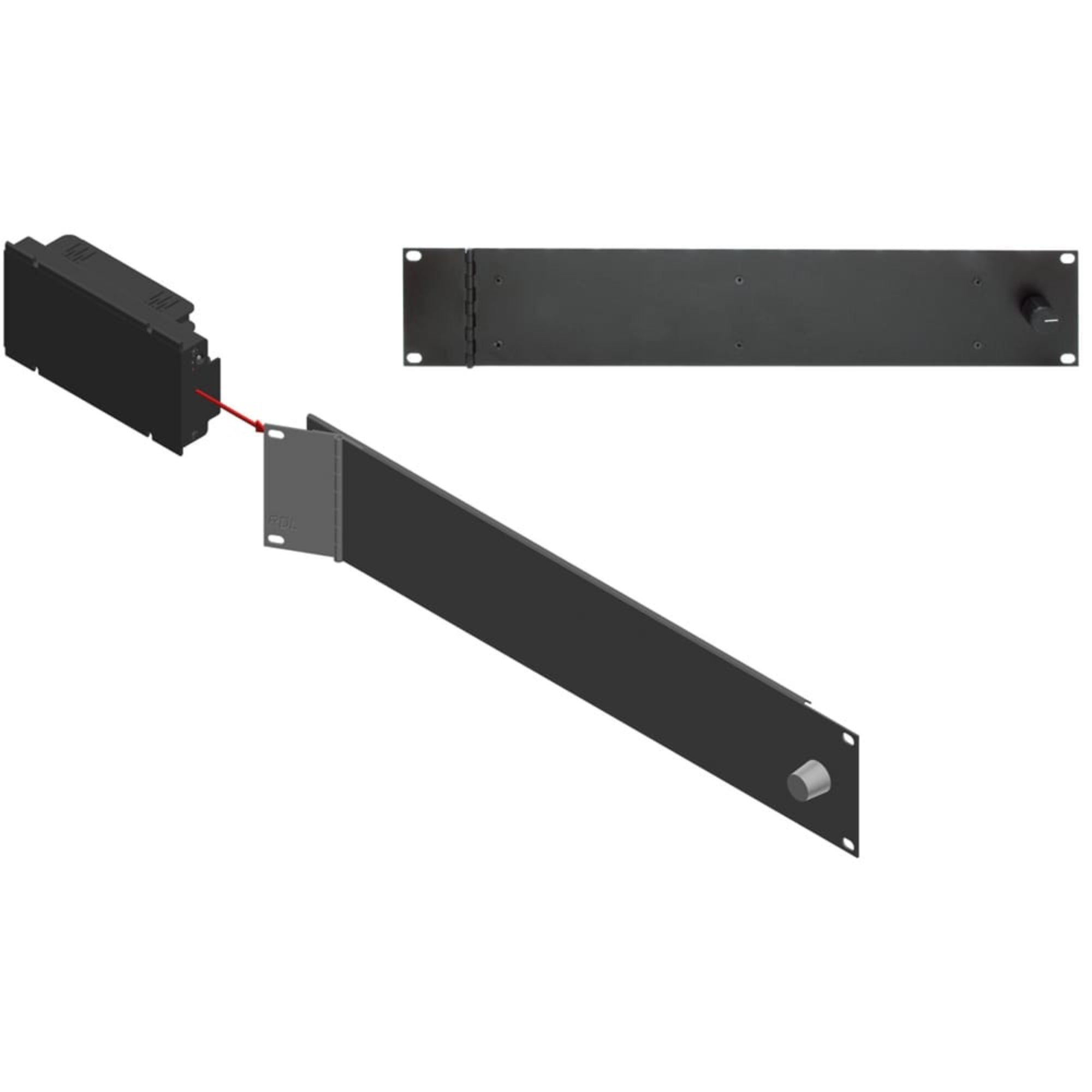 RDL FP-RRAH Rack Adapter FLAT-PAK Series 19" Hinged
