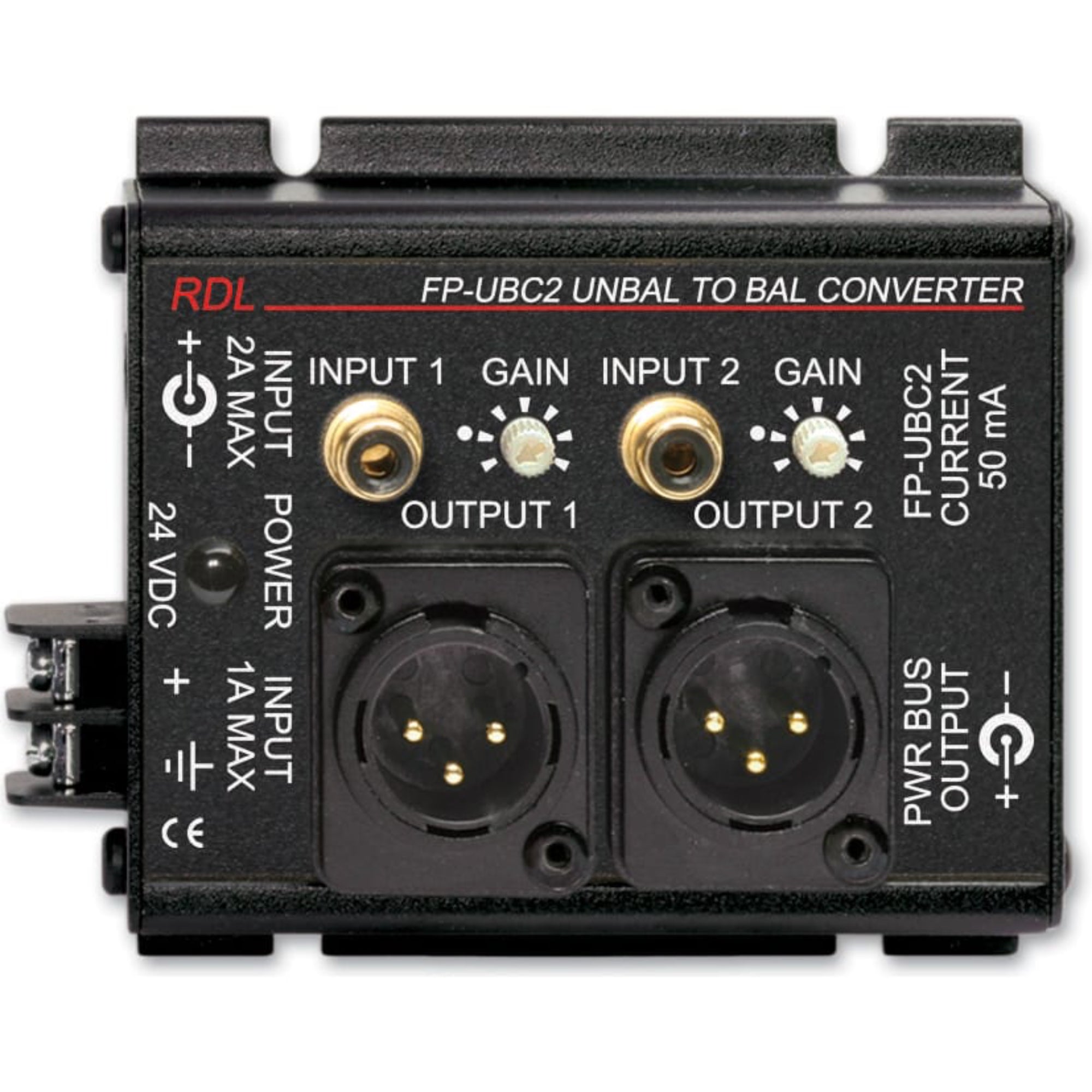 RDL FP-UBC2 Unbalanced to Balanced Converter 2 Channel