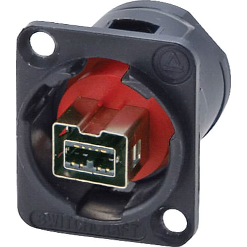 Switchcraft EHFW800X2B FireWire 800 Feed-Thru Jack