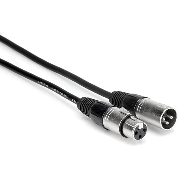 Hosa EBU-003 XLR3F to XLR3M AES/EBU Cable, 3 Feet