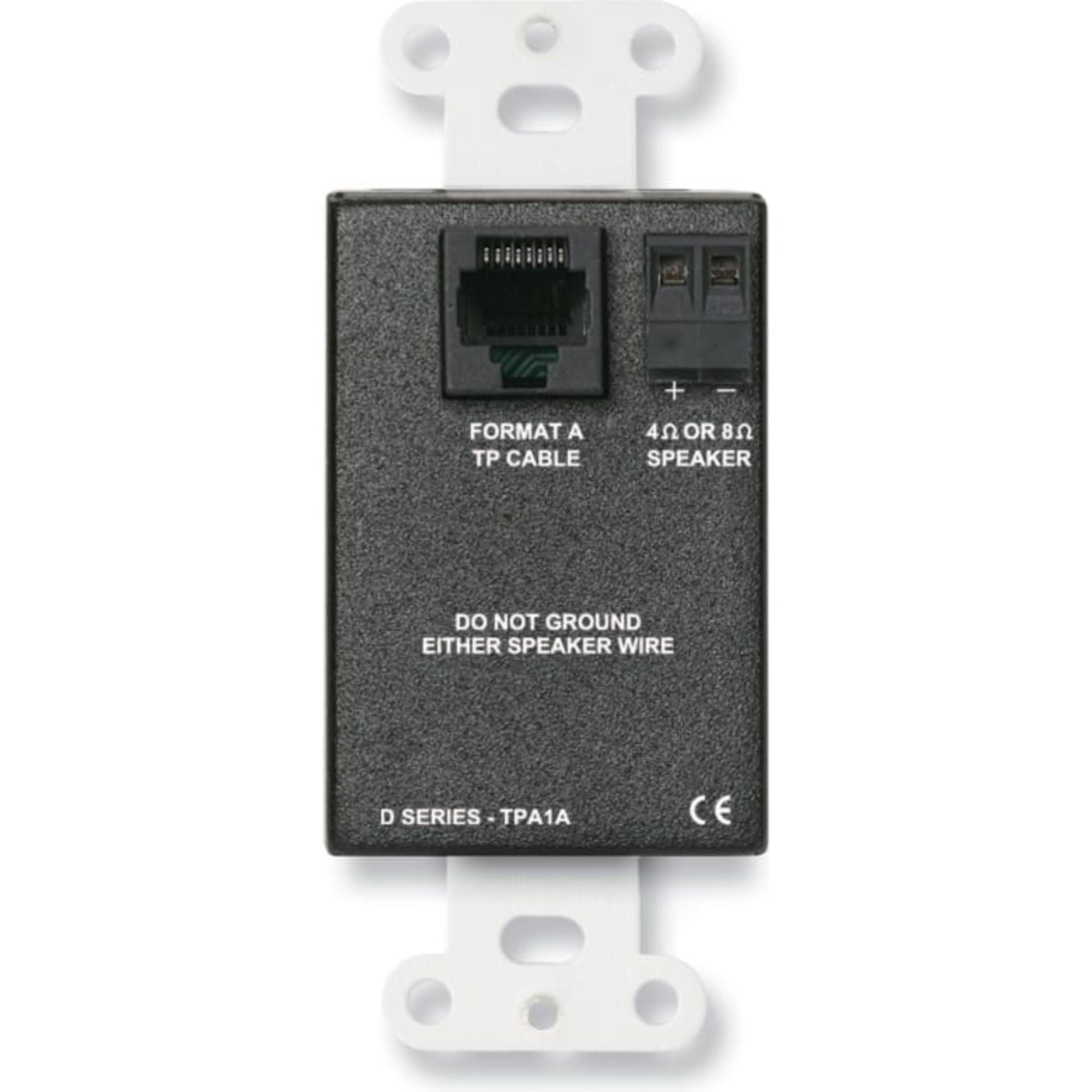 RDL DS-TPA1A 3.5 Watt Audio Power Amplifier on Decora Plate (Stainless Steel)