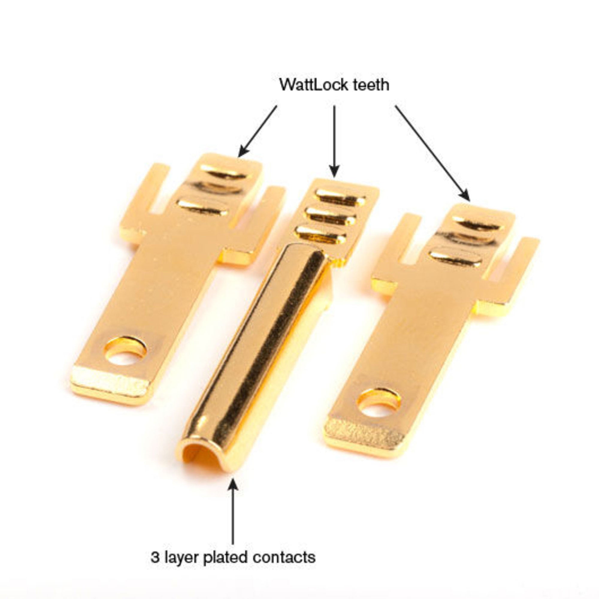 Wattgate 330 AU evo Gold Plated Audio Grade Edison AC Power Connector (Clear/Smoke)