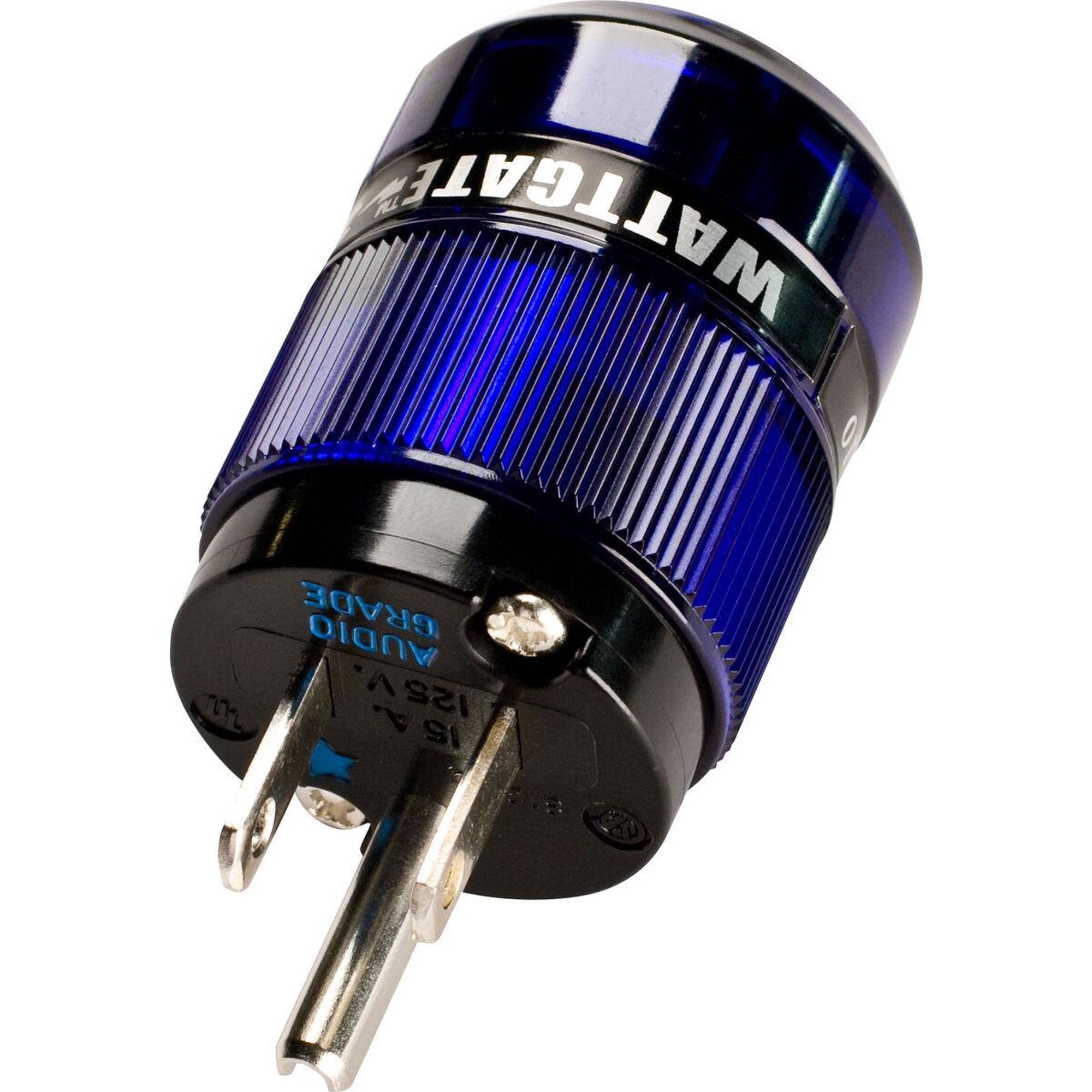 Wattgate 330i Ag Silver Plated Audio Grade Edison AC Power Connector (Blue)