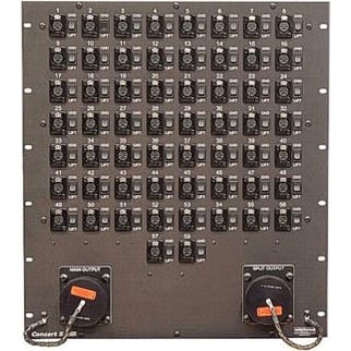Whirlwind CSR58TRP 19" 10U Concert Series 48x10 Rack Panel, Transformer Split