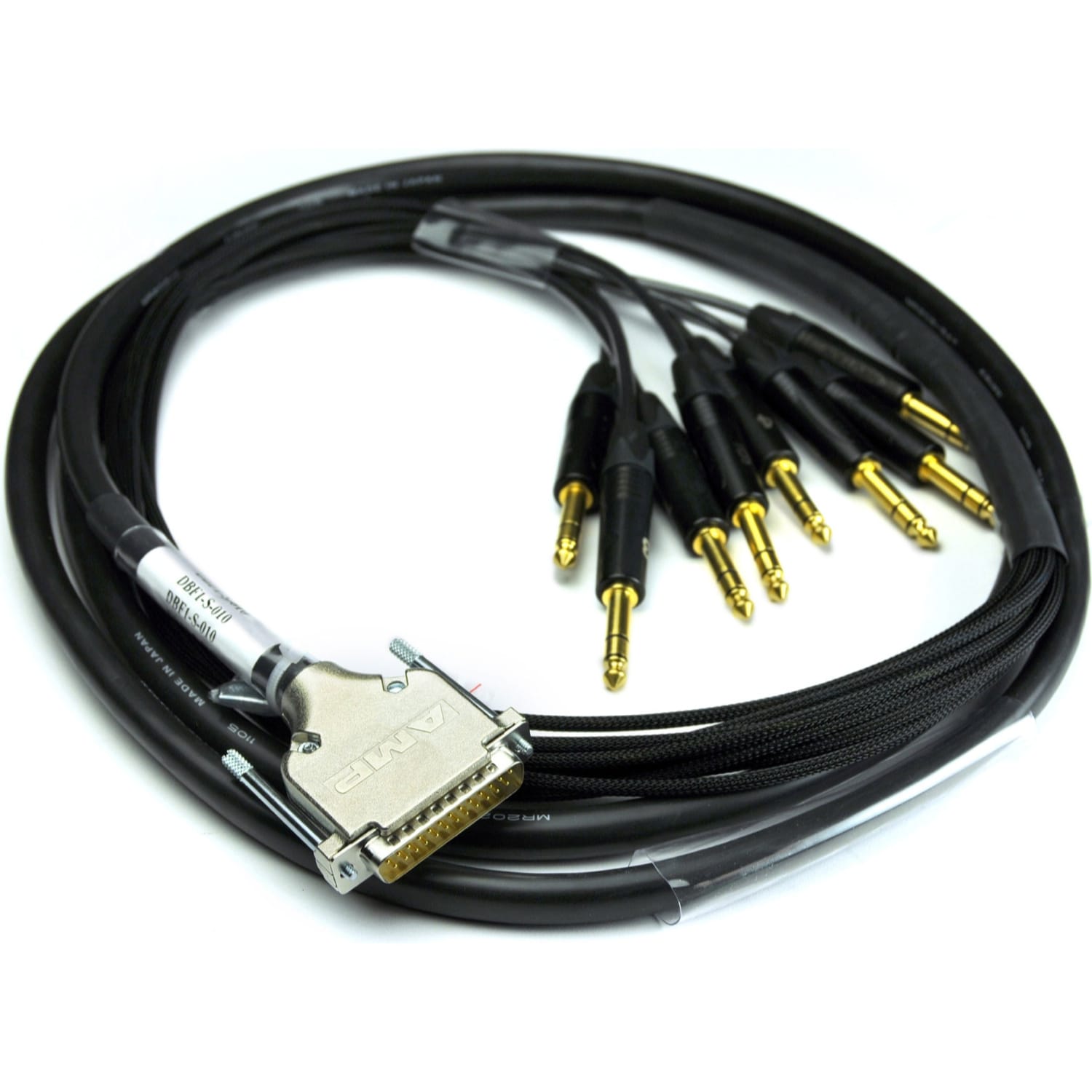 Whirlwind DBF1-S-005 DB25 Male to Fanout with 8 TRS Male, Digidesign / Tascam Pinout (5')