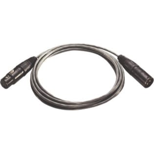 Whirlwind DKF20BK Black AES/EBU Gold XLR Male to Female Cable Made with Belden 1800F (20')