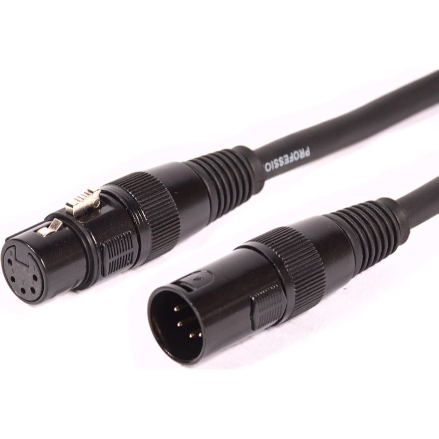 Whirlwind DMX05 DMX 5-Pin XLRF to XLRM Gold Contacts Cable (5')