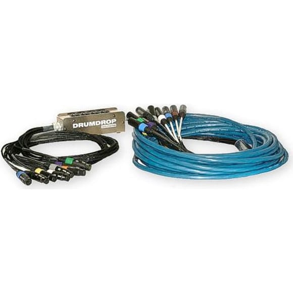 Whirlwind DRUMDROPKITM-50 DrumDrop W1CM Stage Box and W1IF Detachable Fanout WW Multipair (50')