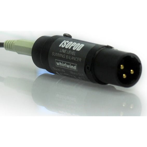 Whirlwind Isopod iPod Interface Inline Barrel (3.5mm to XLRM)