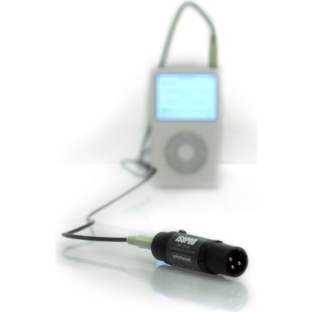 Whirlwind Isopod iPod Interface Inline Barrel (3.5mm to XLRM)
