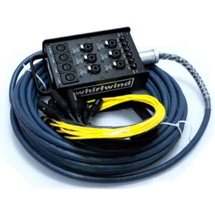 Whirlwind MultiSnake10 Medusa Box to Fan Snake, 4 Mic Lines, 6 Mic / DI Lines