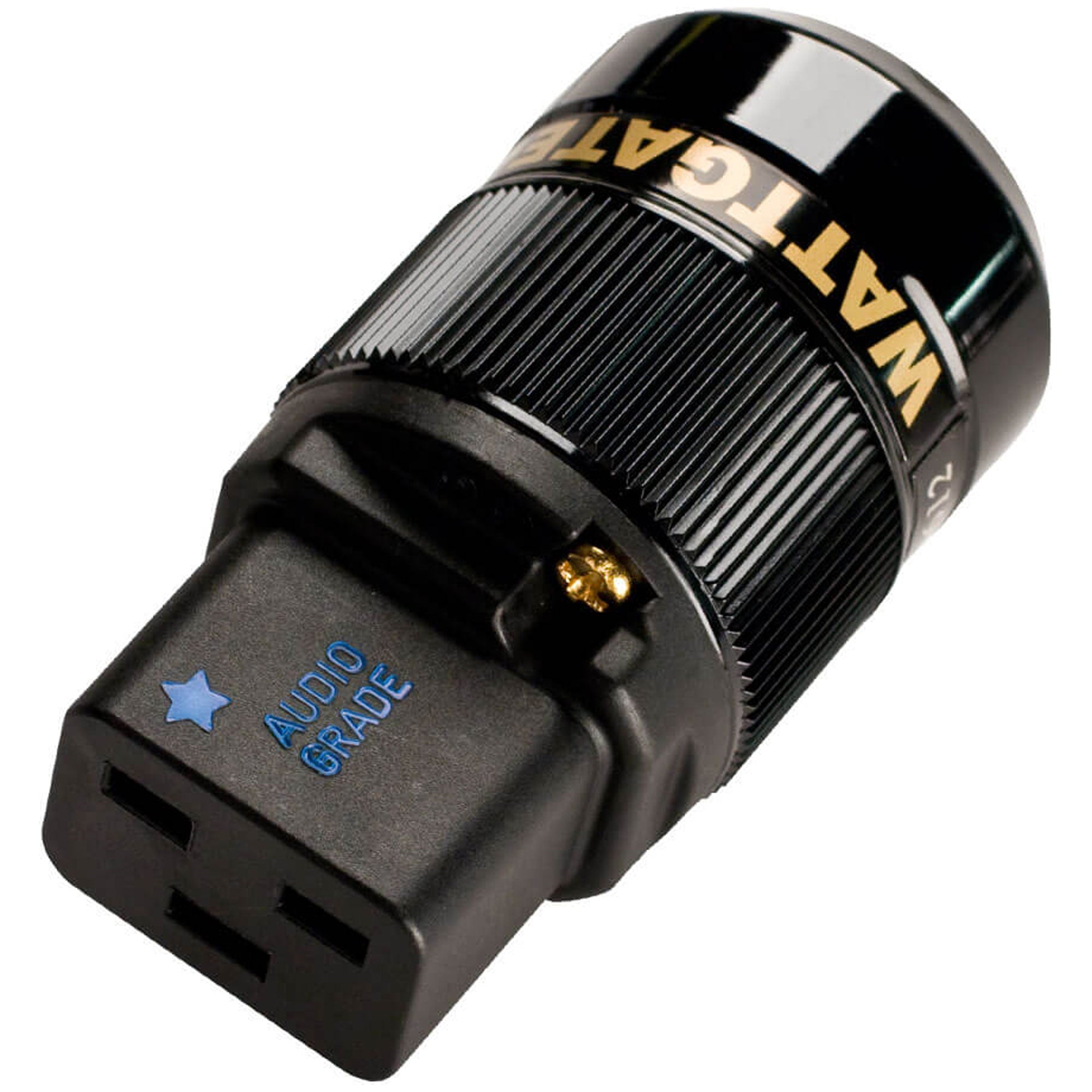 Wattgate 350i AU HC High Current Gold Plated Audio Grade IEC AC Power Connector (Black)