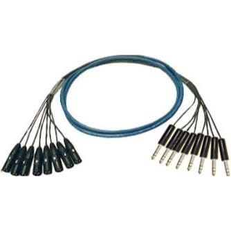 Whirlwind MT-12-F-S-25 Medusa Multitrack Audio Snake Cable 12 XLRF to 12x 1/4" TRS Male (25')