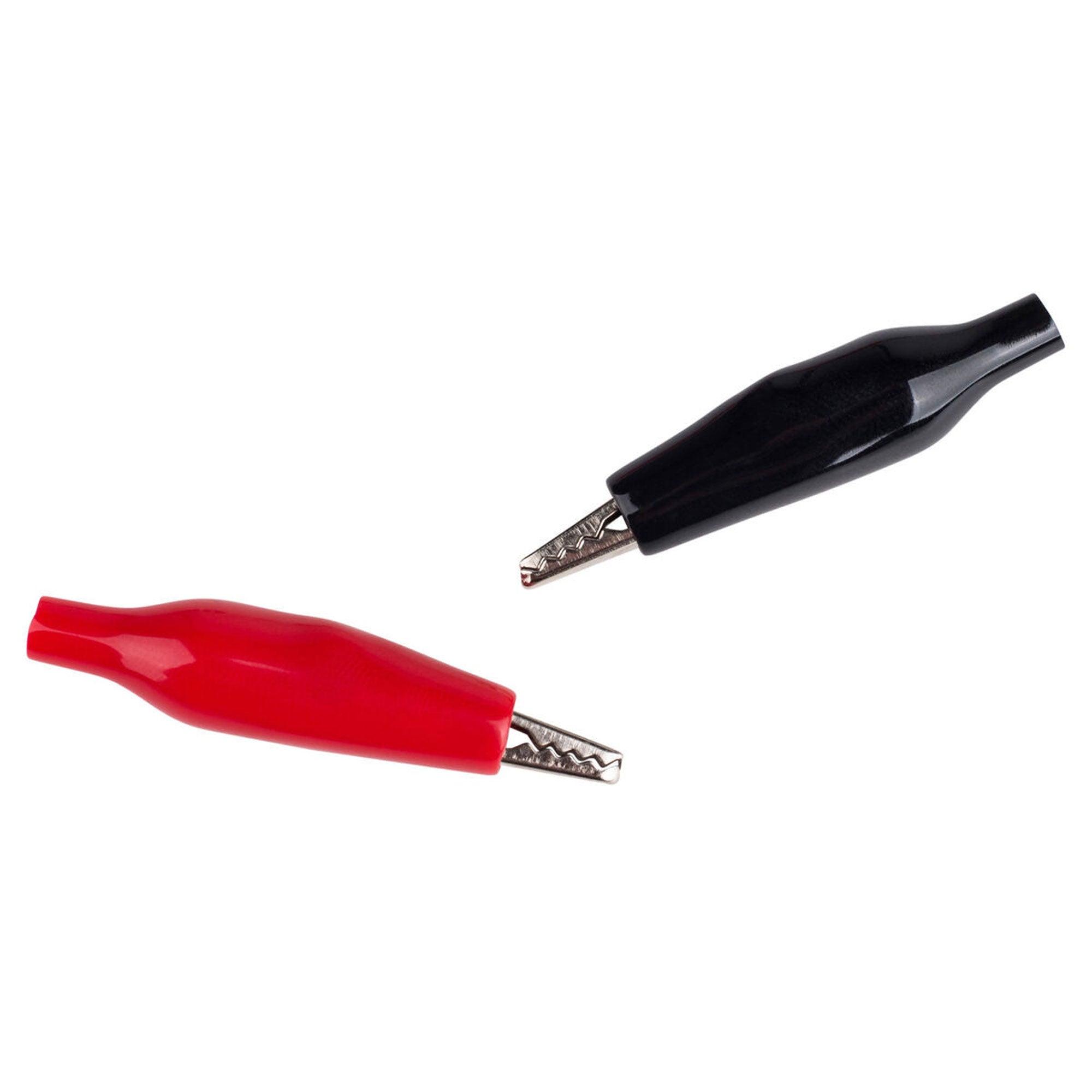 Parts Express 360-156 Fully Insulated Red & Black Alligator Clips (1-3/8", 5 Pair)
