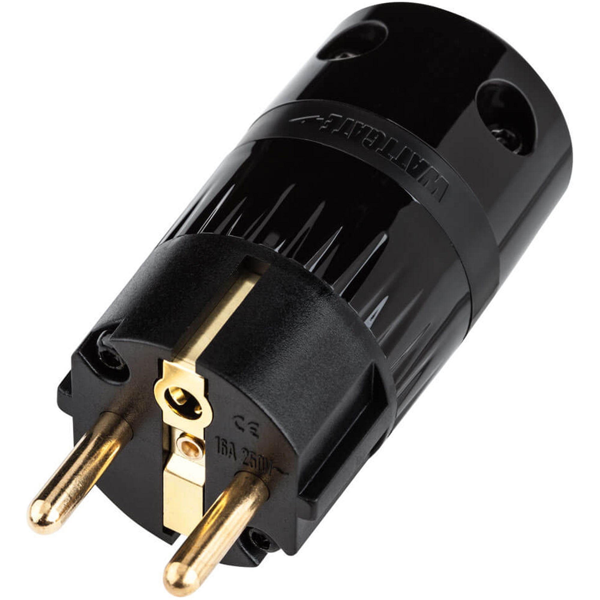 Wattgate 360 evo European Schuko AC Power Connector (Glossy Black)