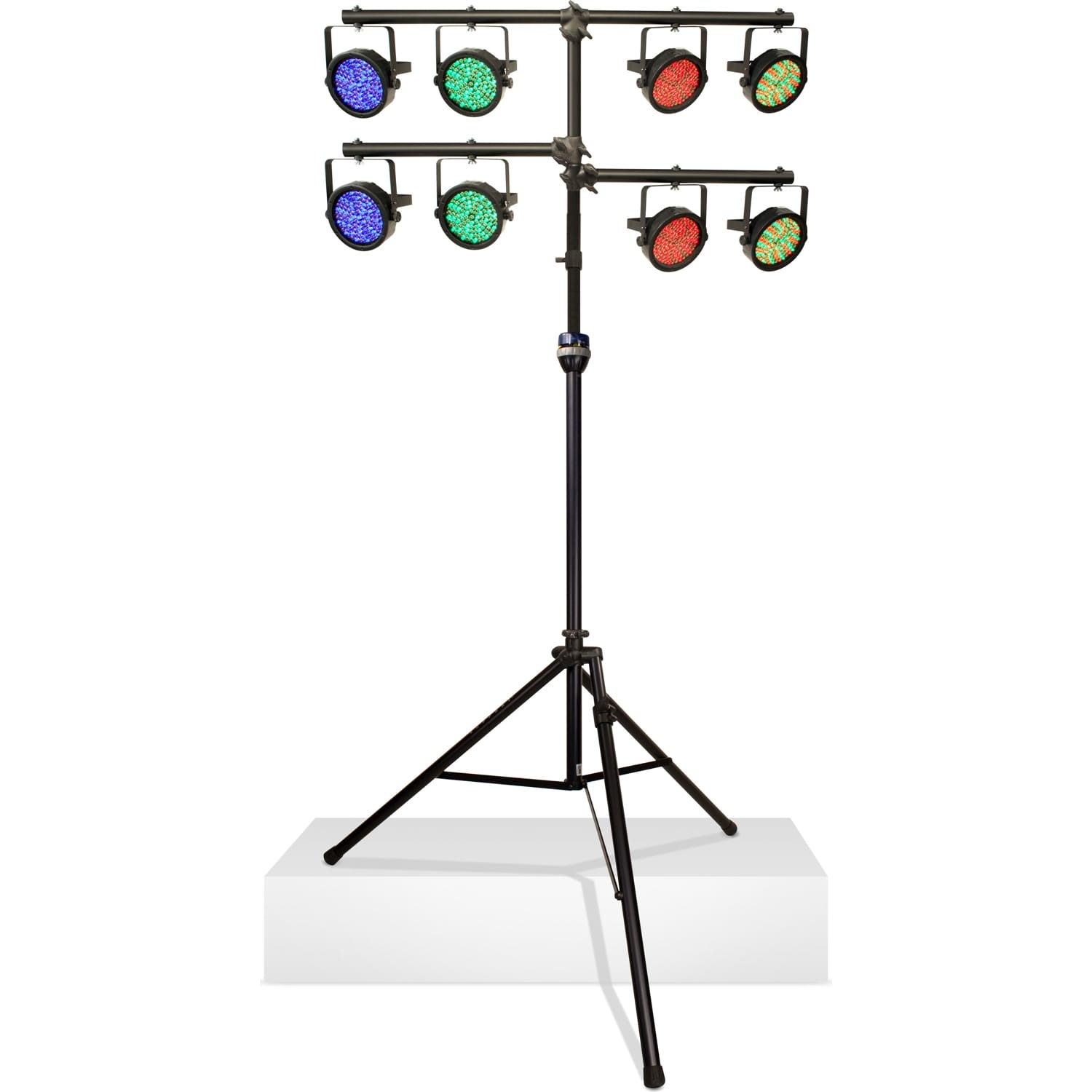 Ultimate Support LT-99BL Multi-Tiered, Heavy-Duty, Extra Tall Lighting Tree with Leveling Leg