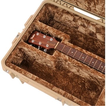SKB 3i-4217-18-T iSeries Waterproof Acoustic Guitar Case with Wheels (Tan)