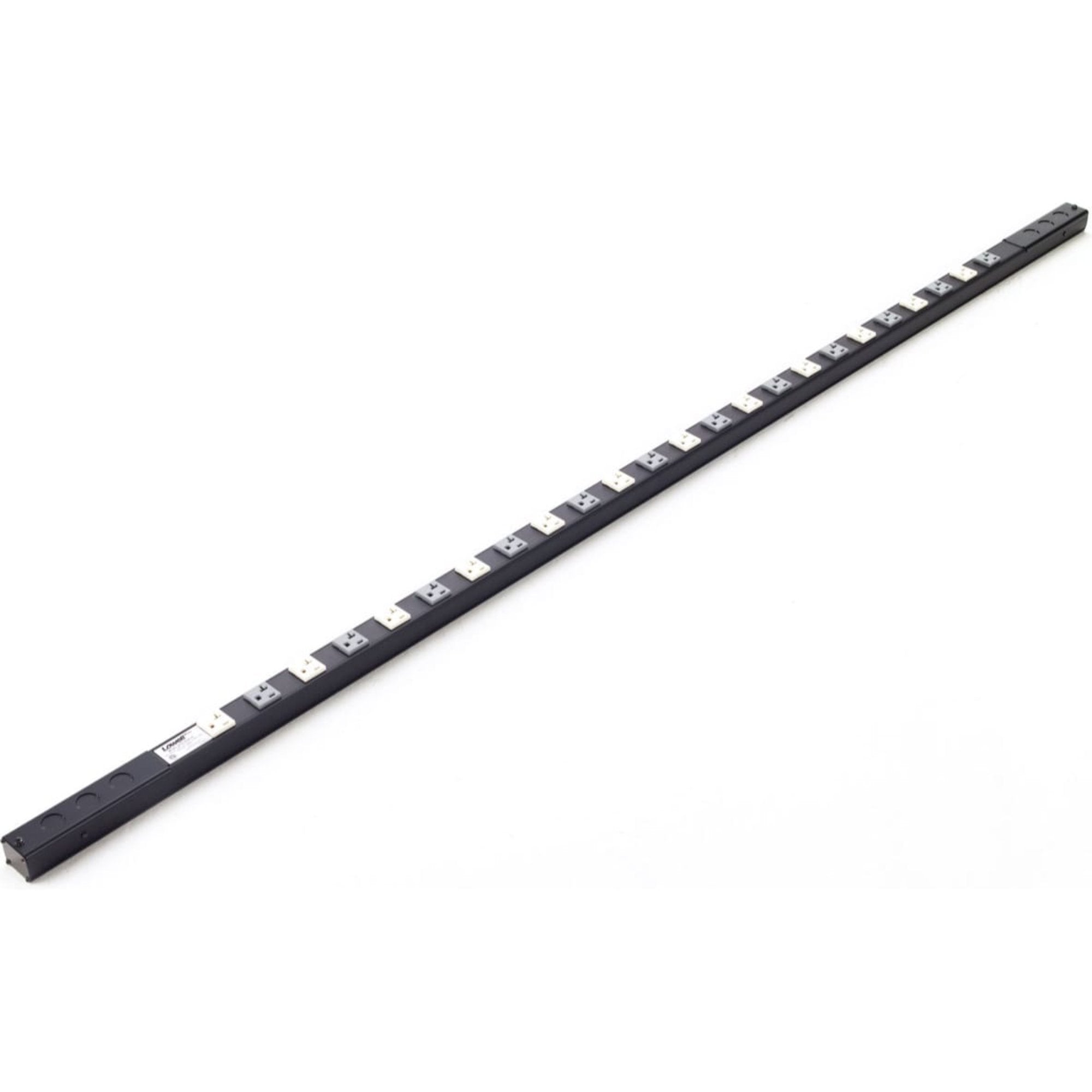 Lowell ACS-2024-2C 20A, 2-Circuit Power Strip with 24 Outlets