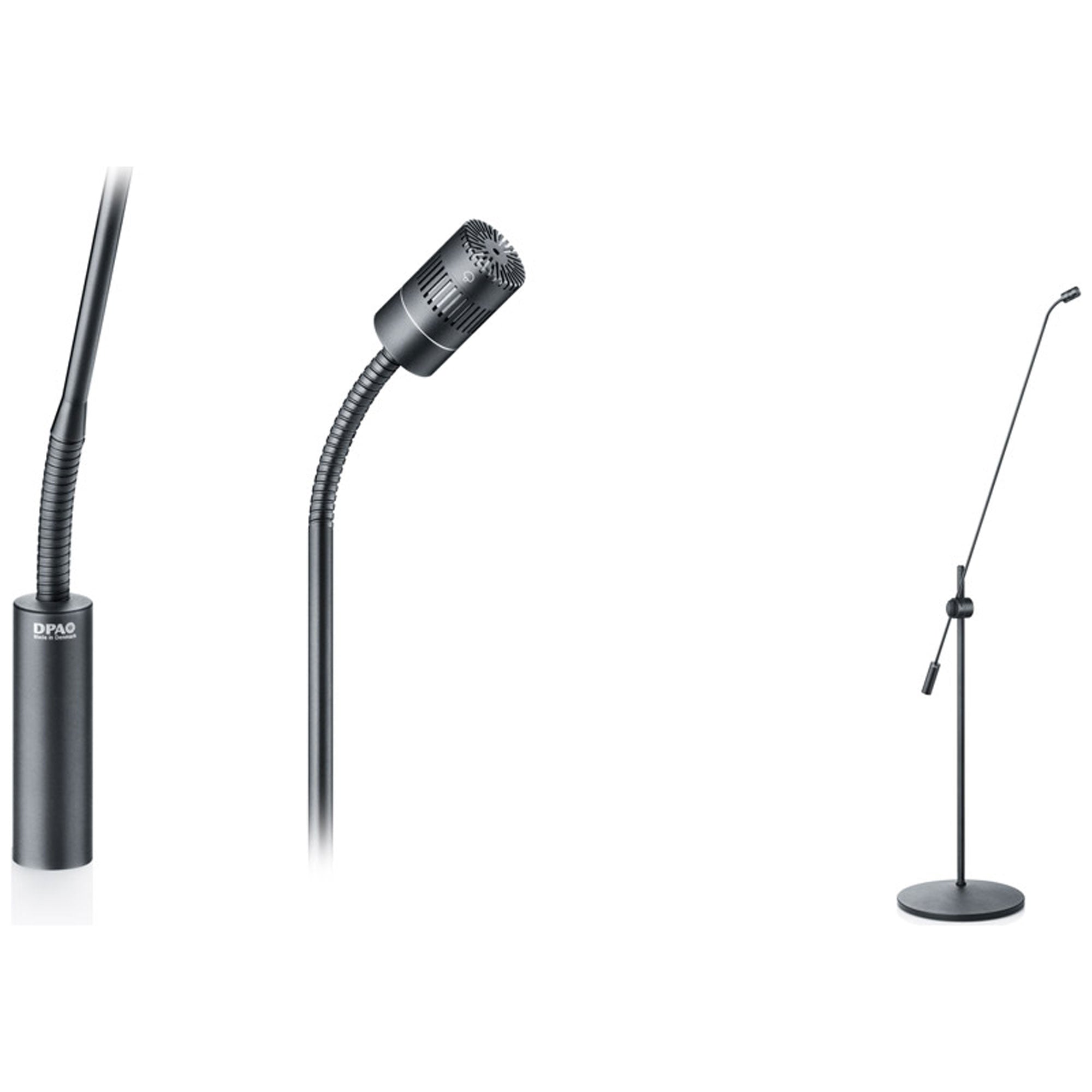 DPA 4018 Supercardioid Floor Stand Microphone (30" Boom, Single Mic)