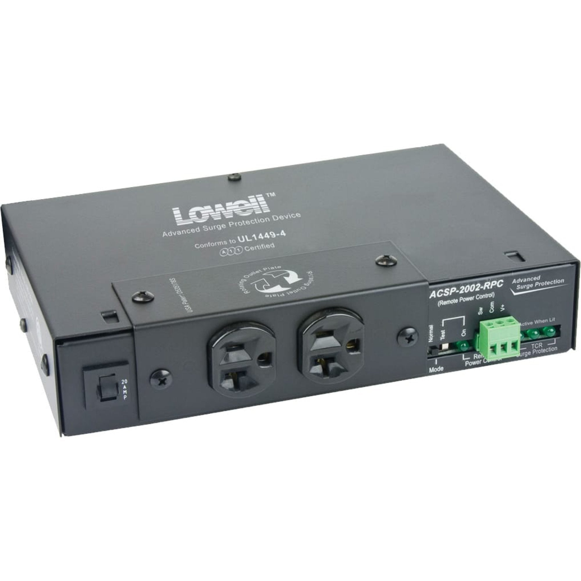 Lowell ACSP-2002-RPC Surge Suppressor with Remote Power Control