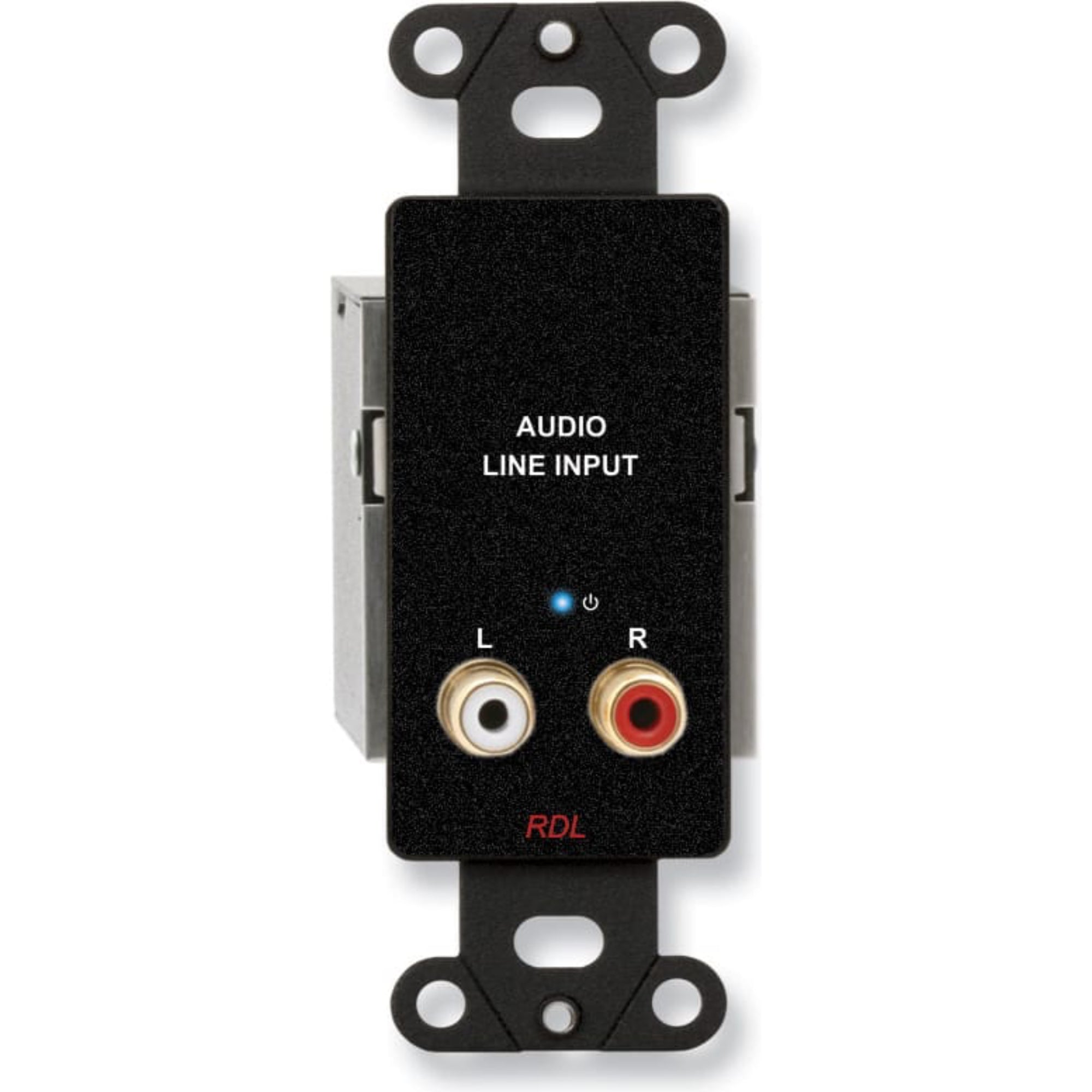 RDL DB-TPS2A Active Two-Pair Sender with RCA Input on Decora Plate (Black)